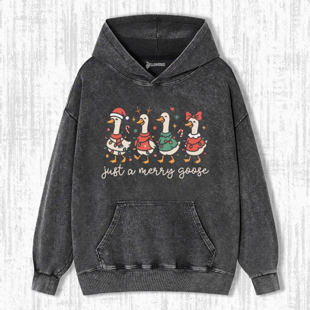 FESTIVE JOLLY GOOSE HOODIE