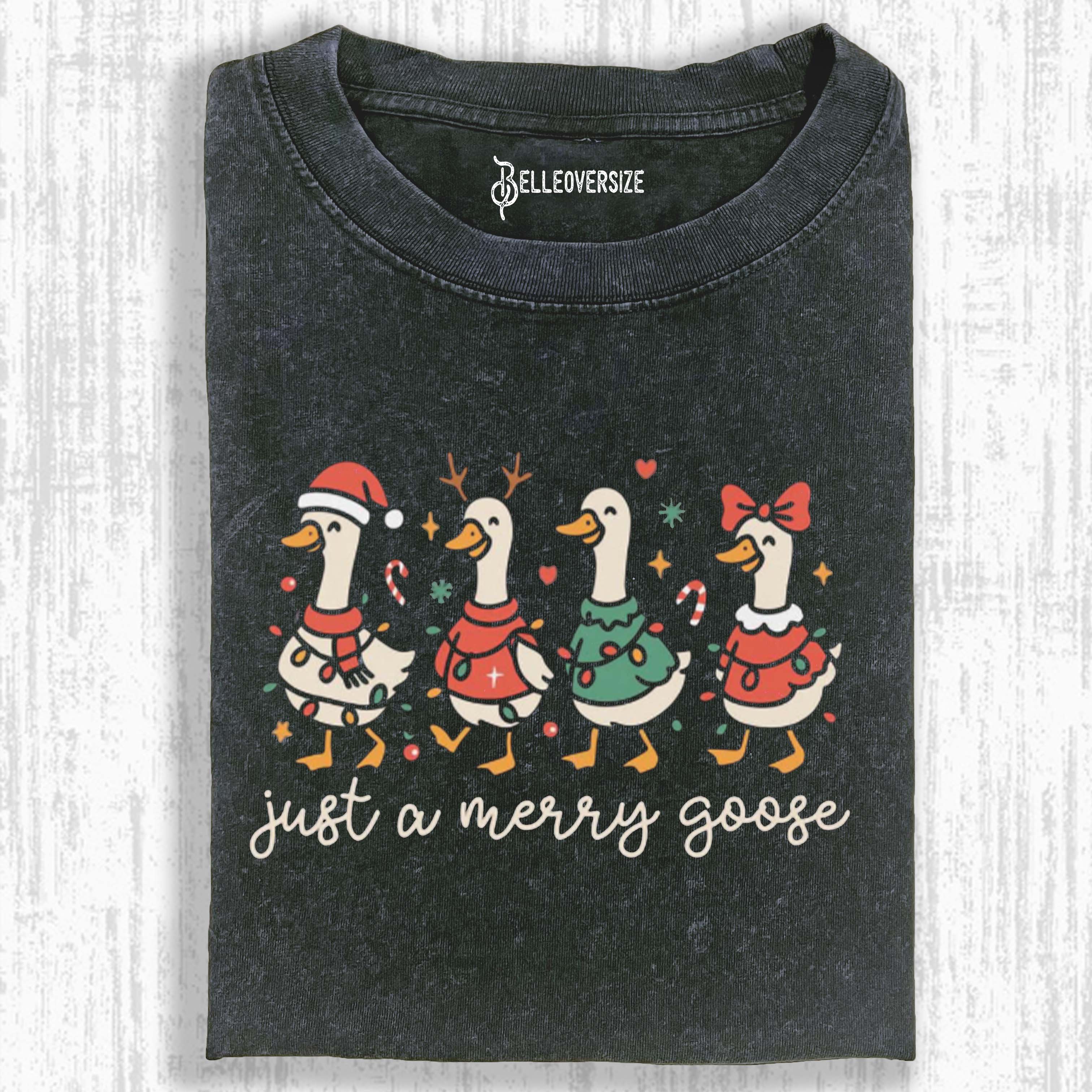 FESTIVE JOLLY GOOSE T-SHIRT