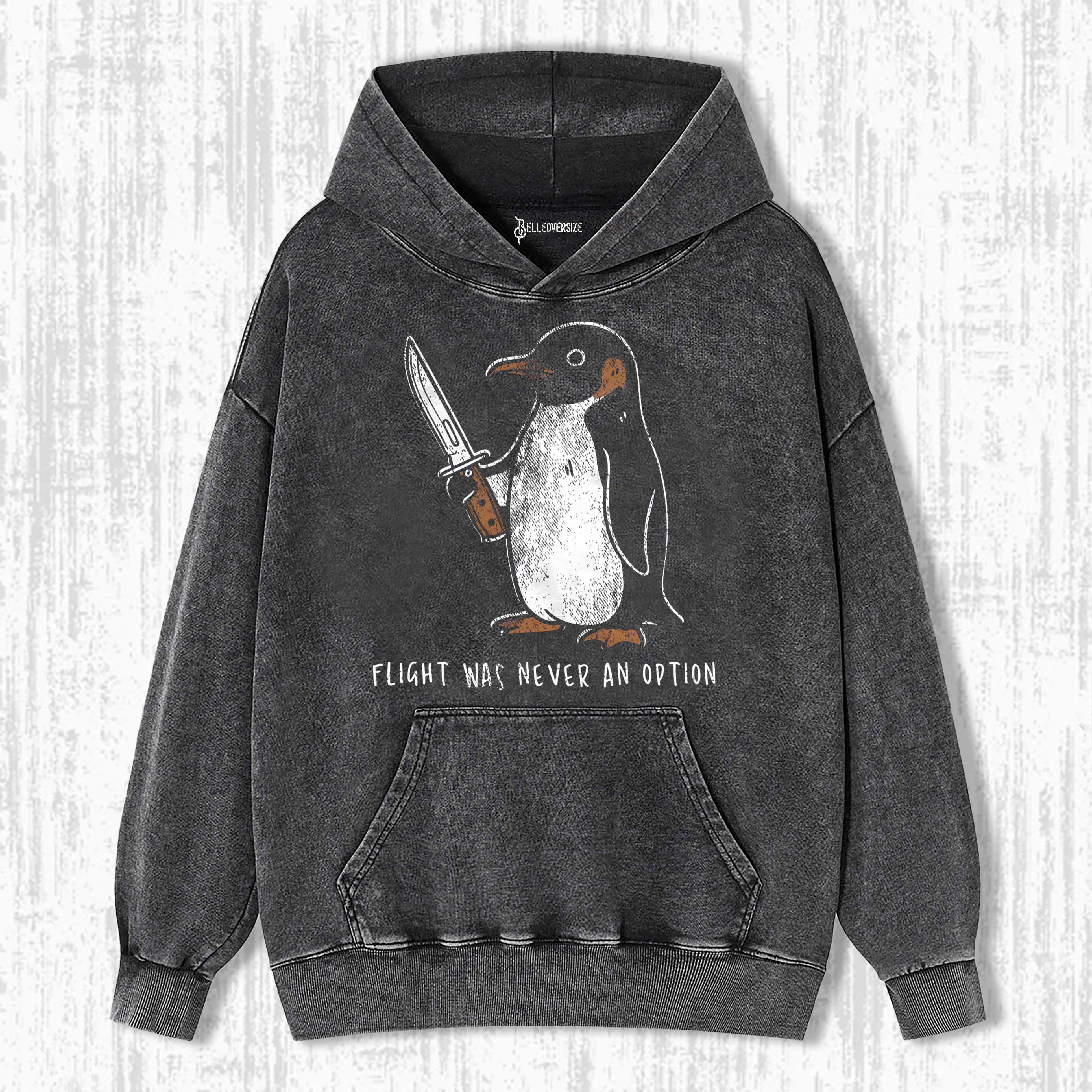 FLIGHT WAS NEVER AN OPTION HOODIE