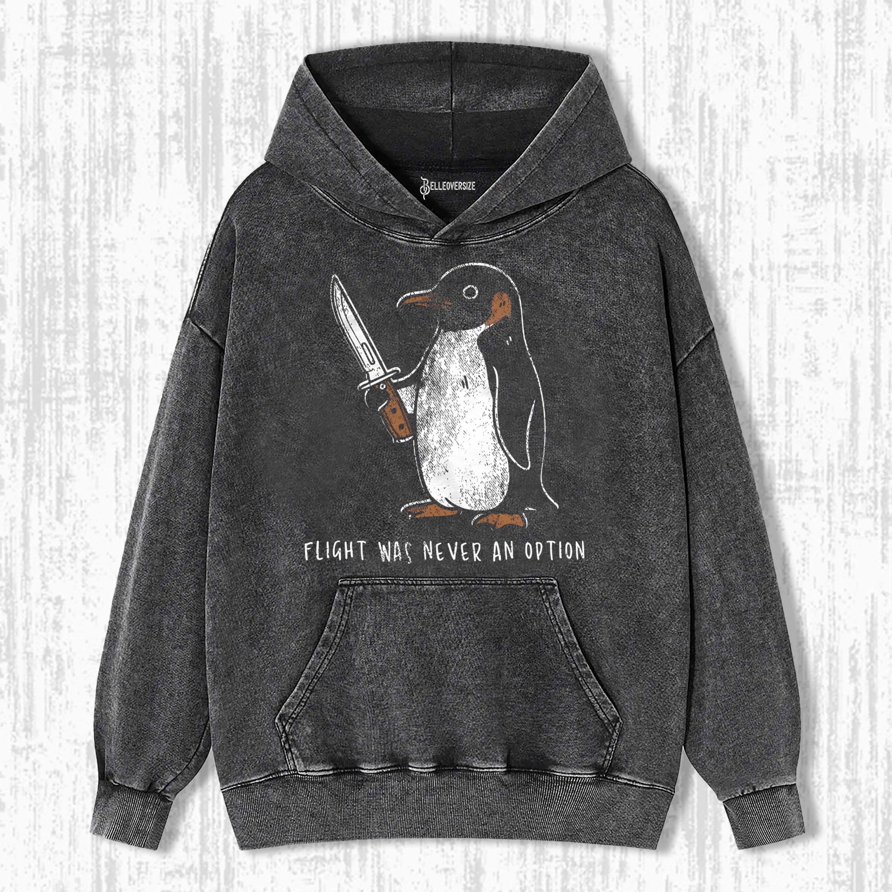FLIGHT WAS NEVER AN OPTION HOODIE