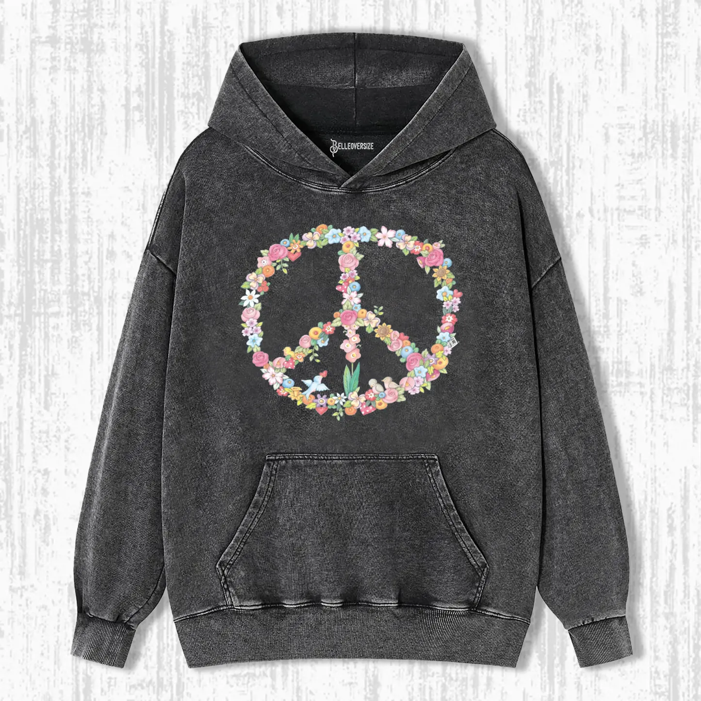 FLORAL PEACE HOODIE