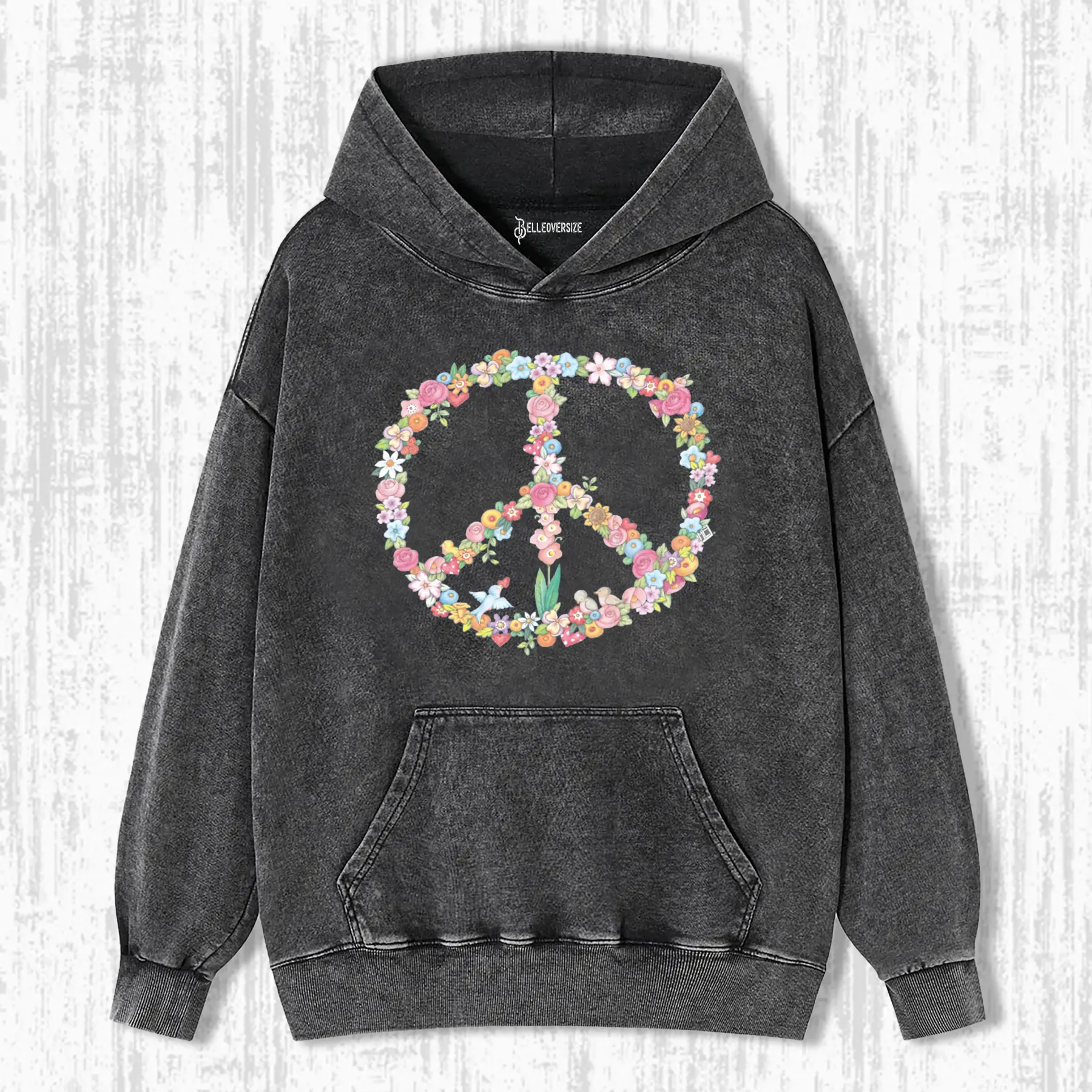 FLORAL PEACE HOODIE