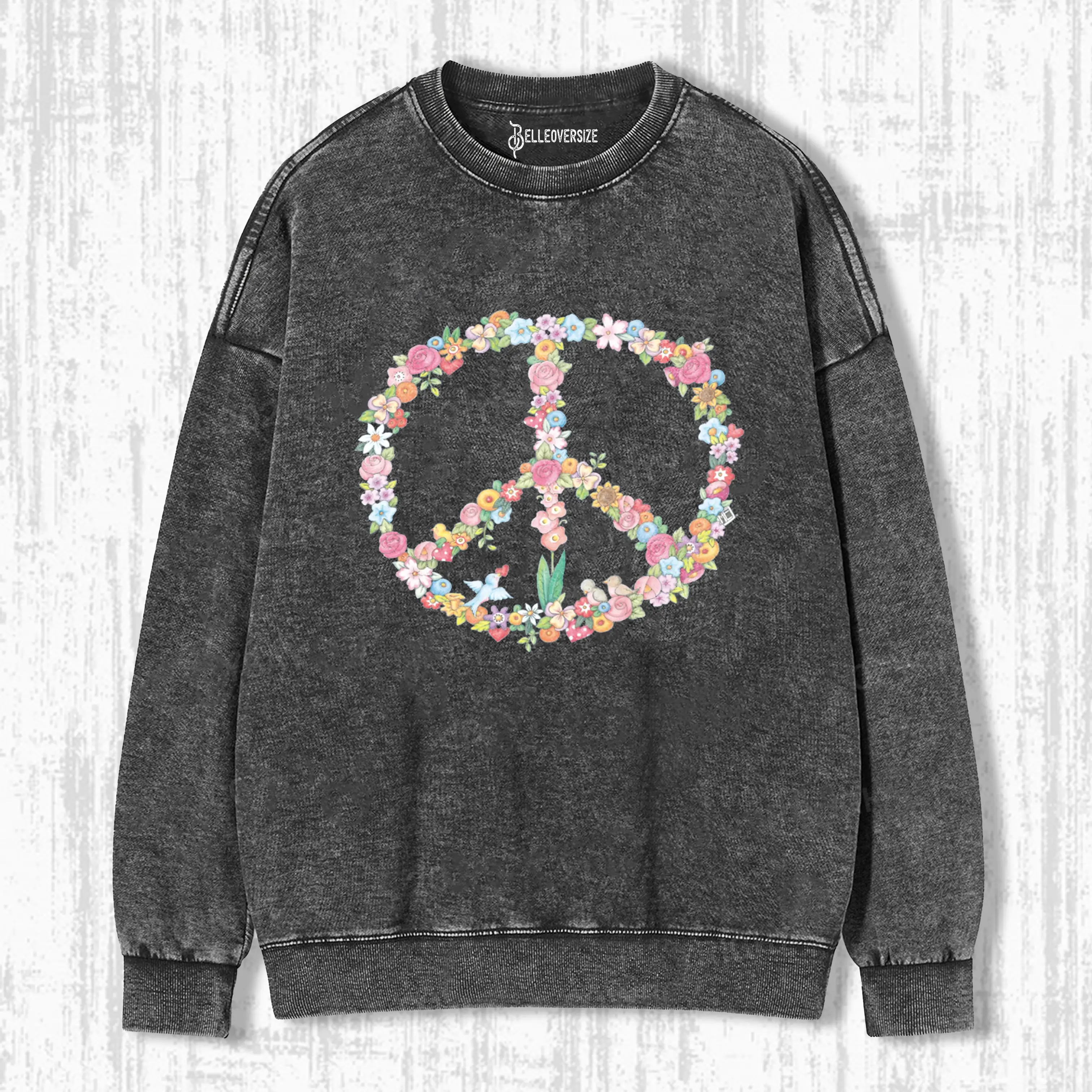 FLORAL PEACE  SWEATSHIRTS