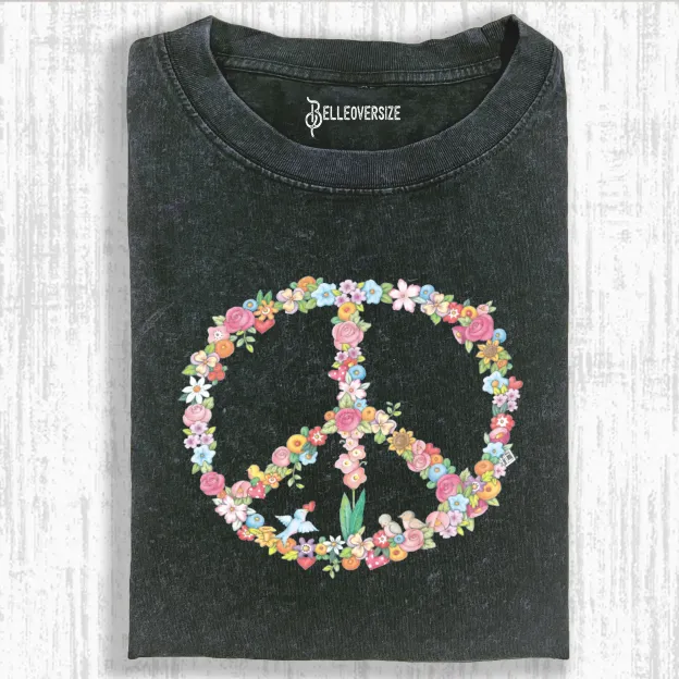 FLORAL PEACE  T-SHIRT