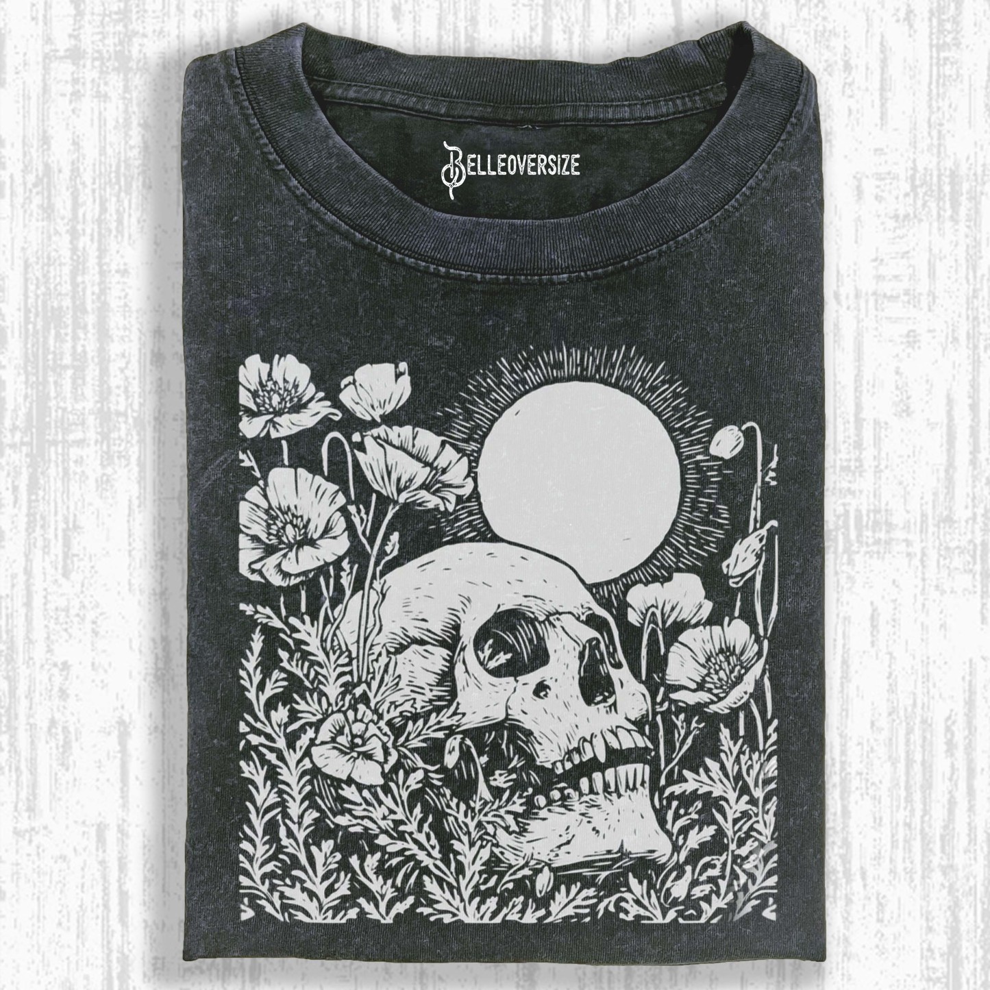 FLORAL SKULL T-SHIRT