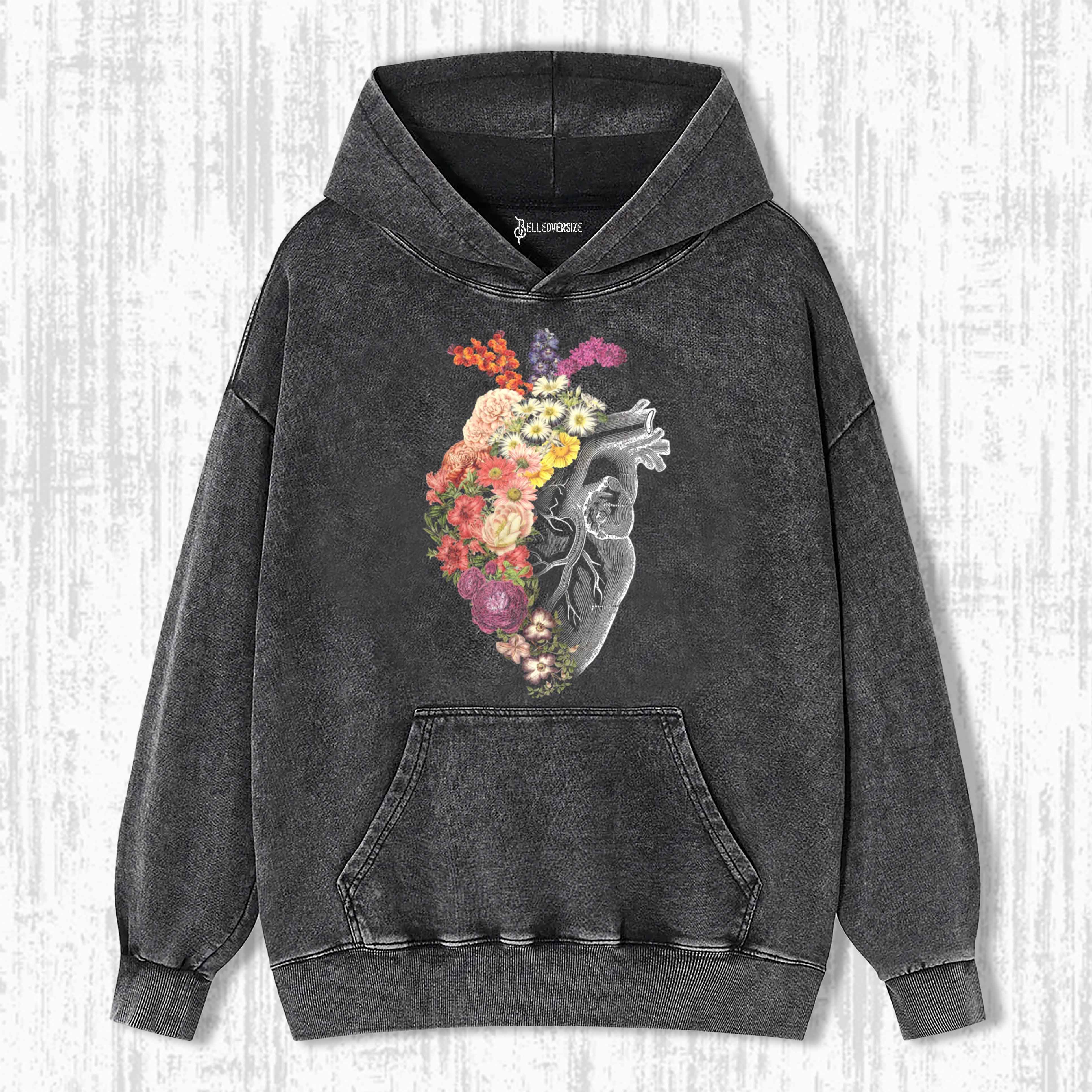 FLOWER HEART SPRING HOODIE