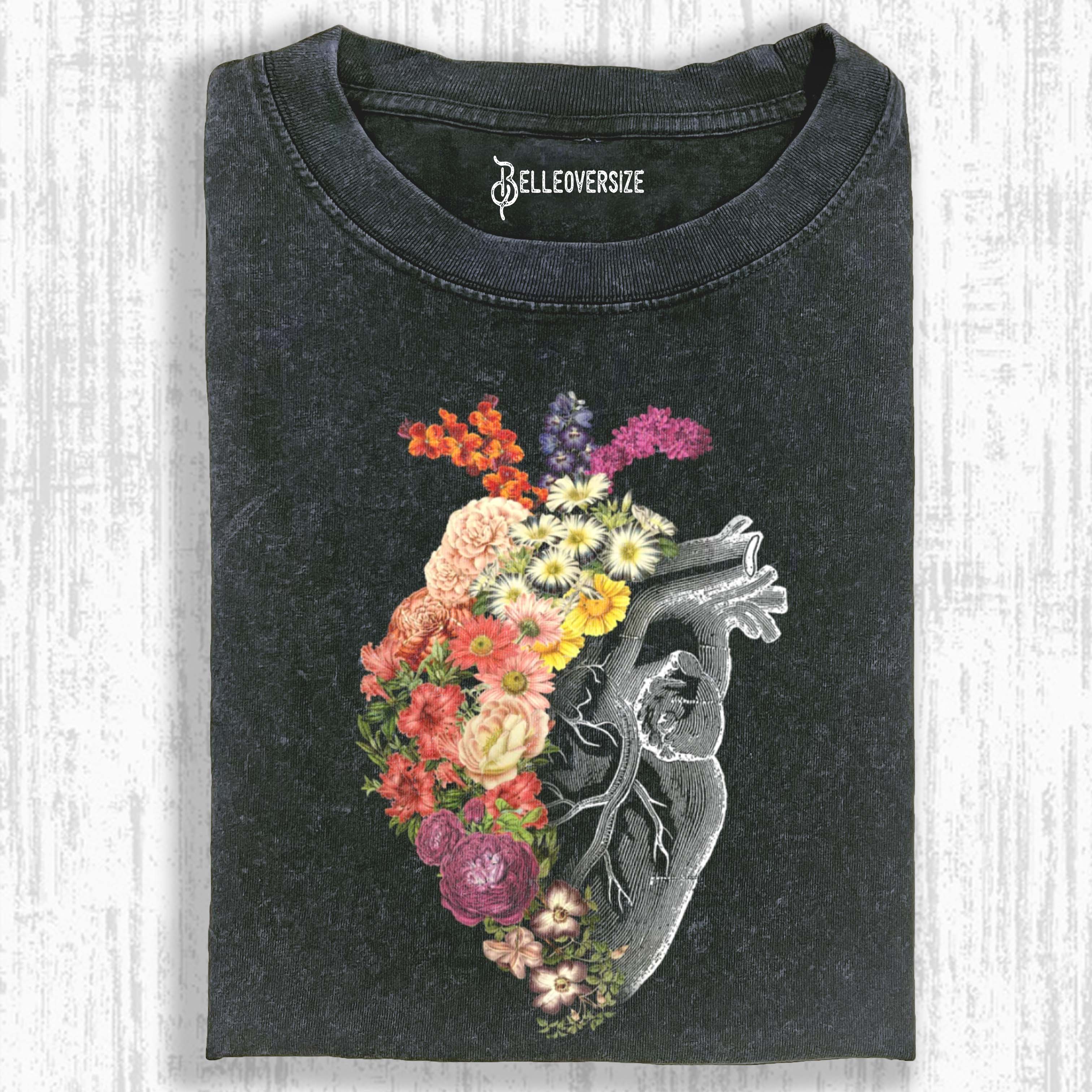 FLOWER HEART SPRING T-SHIRT