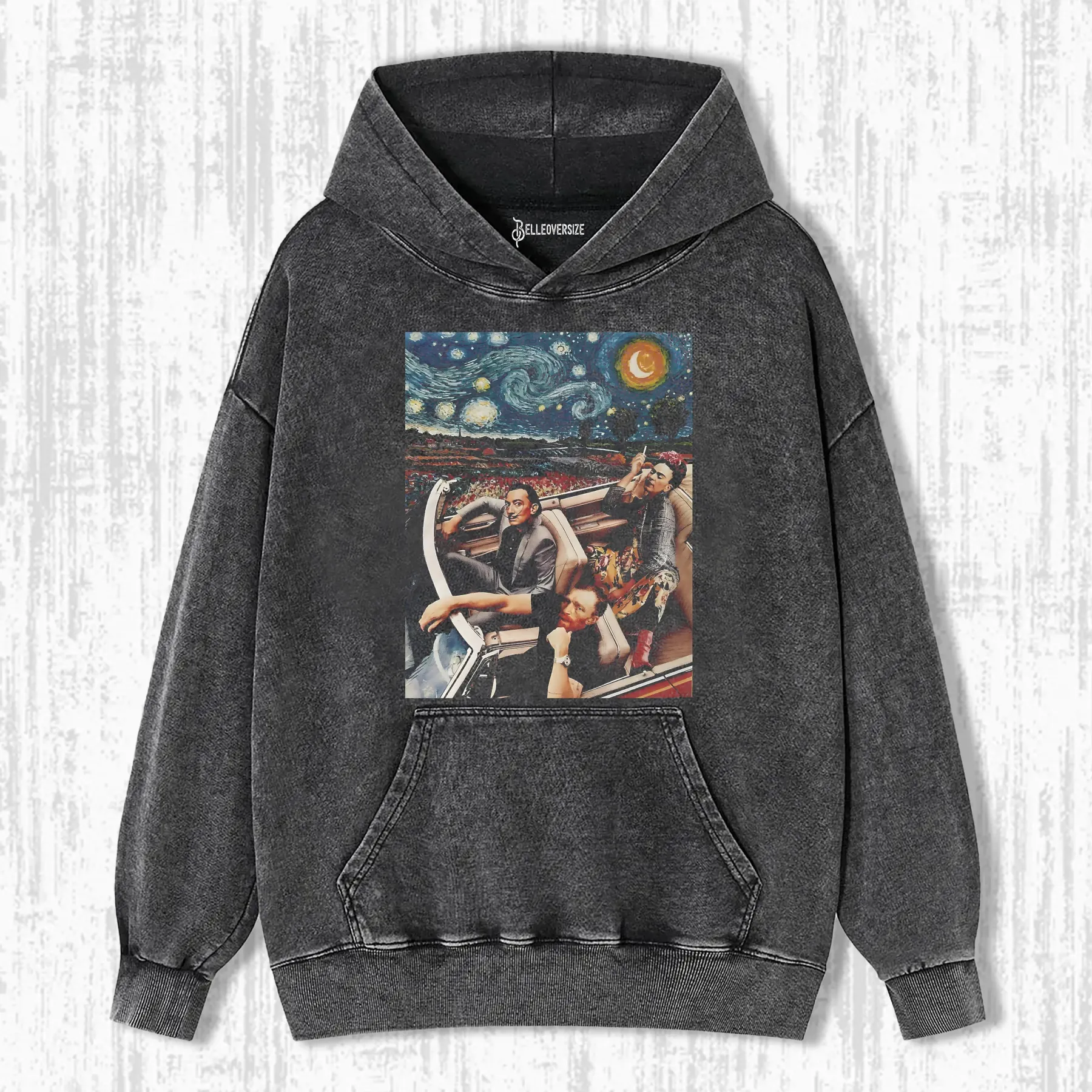 FRIDA KAHLO, SALVADOR DALI AND VINCENT VAN GOGH' HOODIE