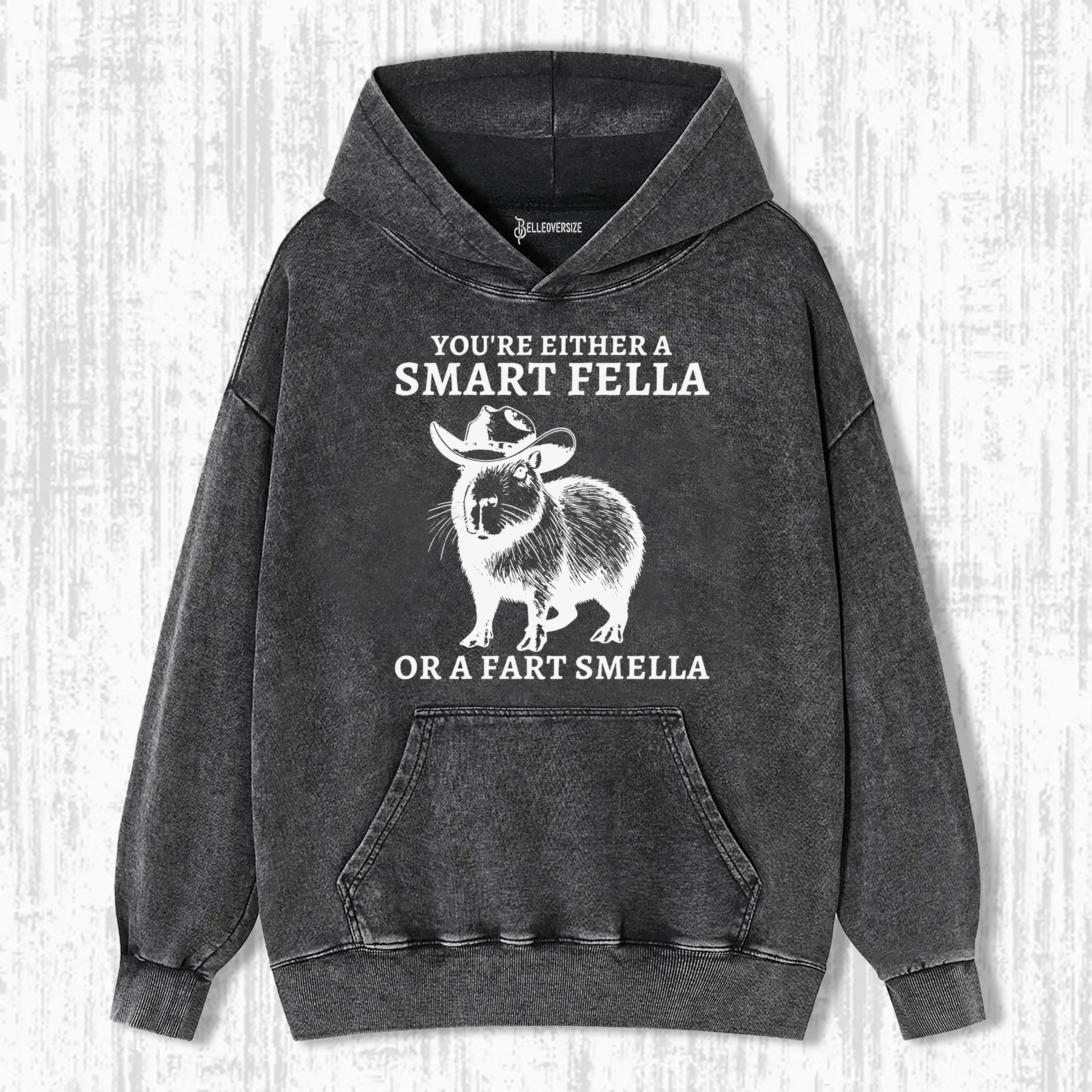 FUNNY CAPYBARA VINTAGE  HOODIE