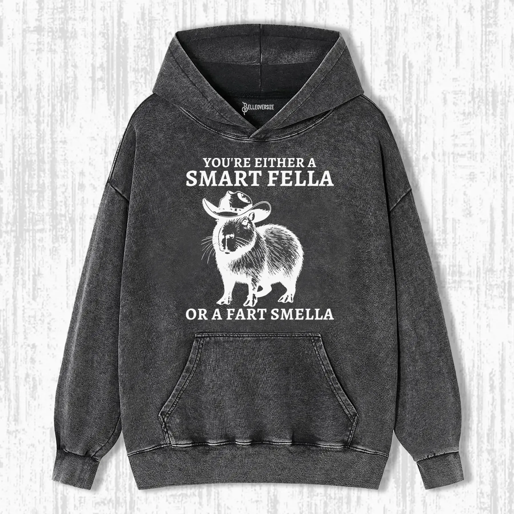 FUNNY CAPYBARA VINTAGE HOODIE