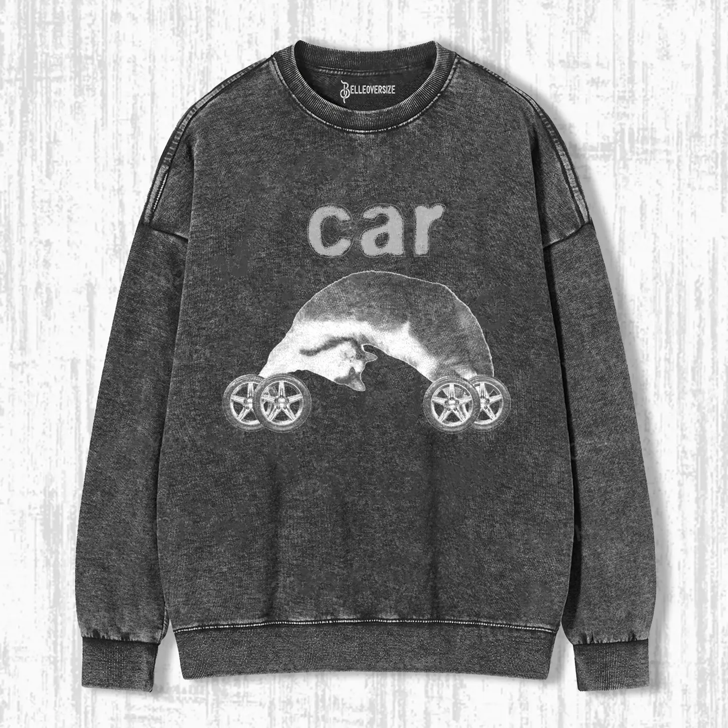 FUNNY CAT CAR SWEATSHIRTS