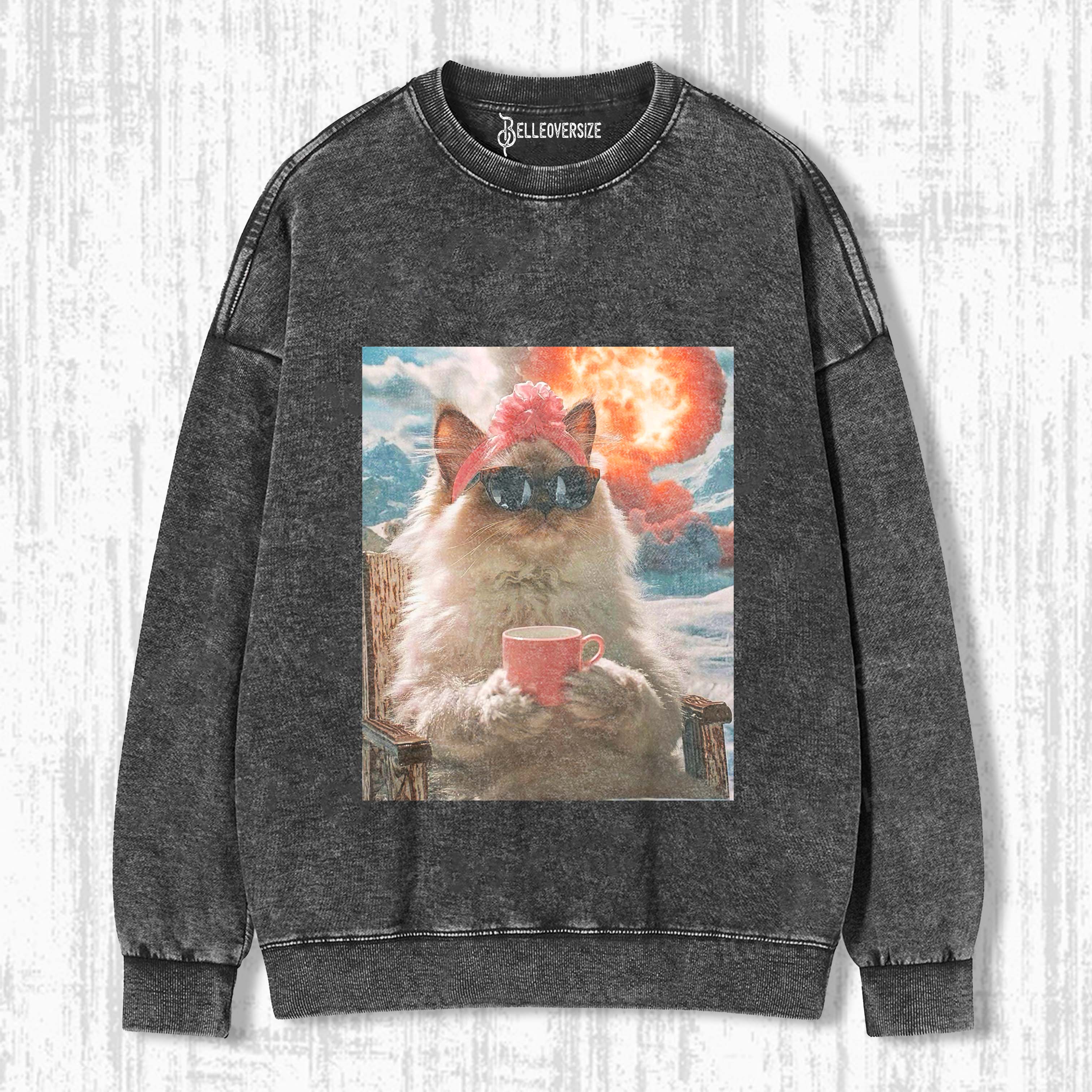 FUNNY CAT SWEATSHIRTS