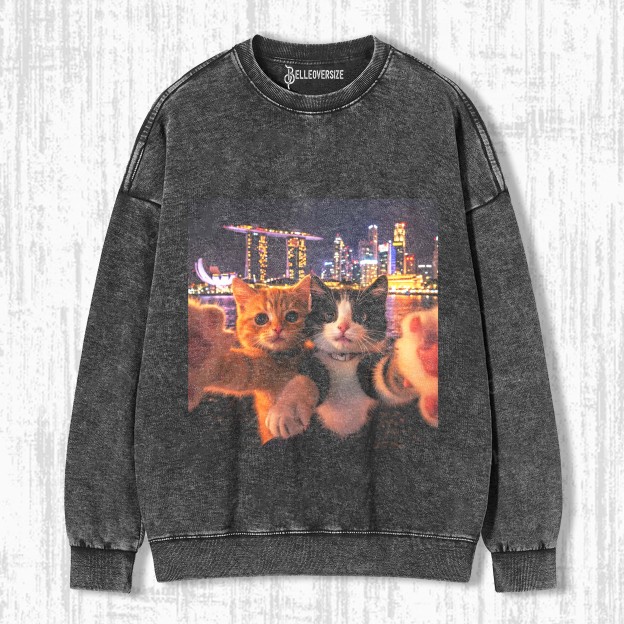 FUNNY CAT SWEATSHIRTS