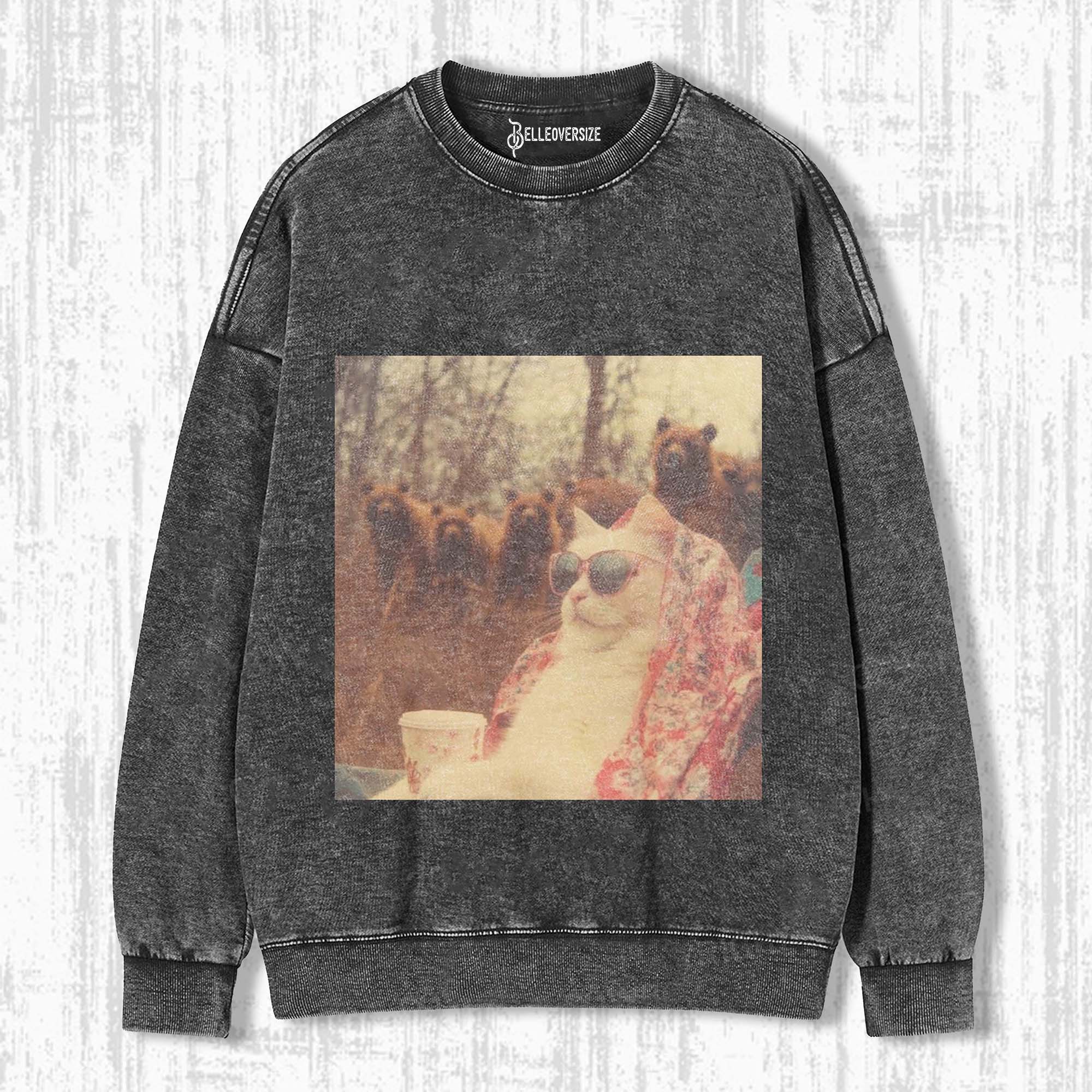 FUNNY CAT SWEATSHIRTS