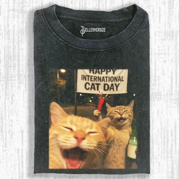 FUNNY CAT T-SHIRT 