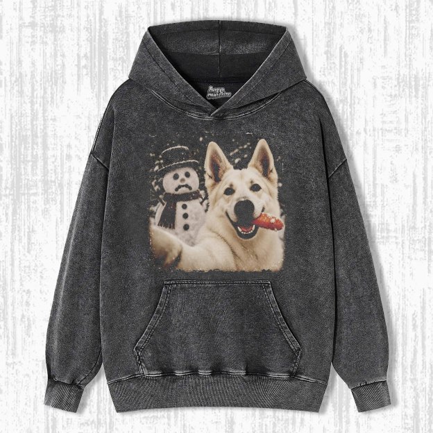 FUNNY CHRISTMAS DOG T-SHIRT 
