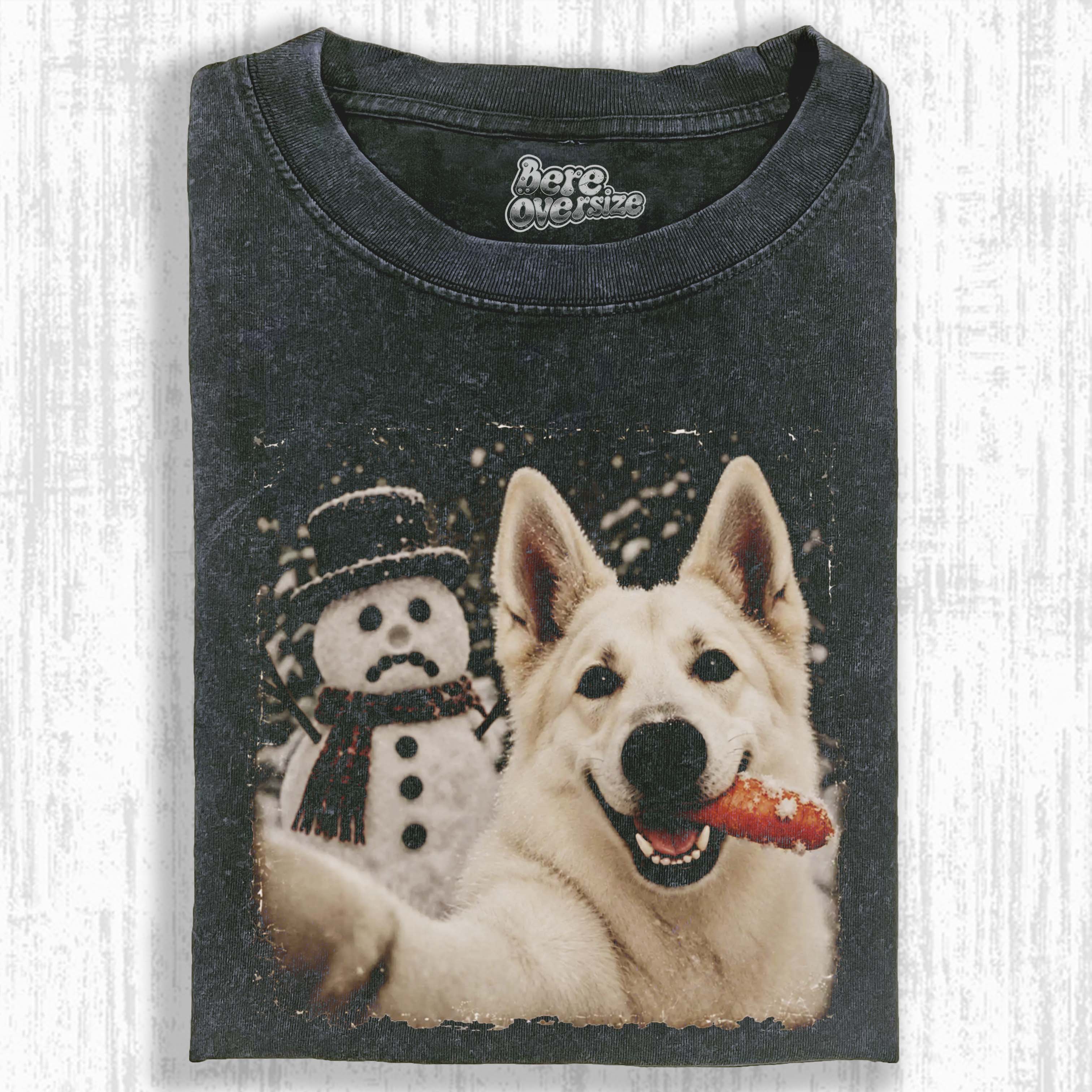 FUNNY CHRISTMAS DOG T-SHIRT 