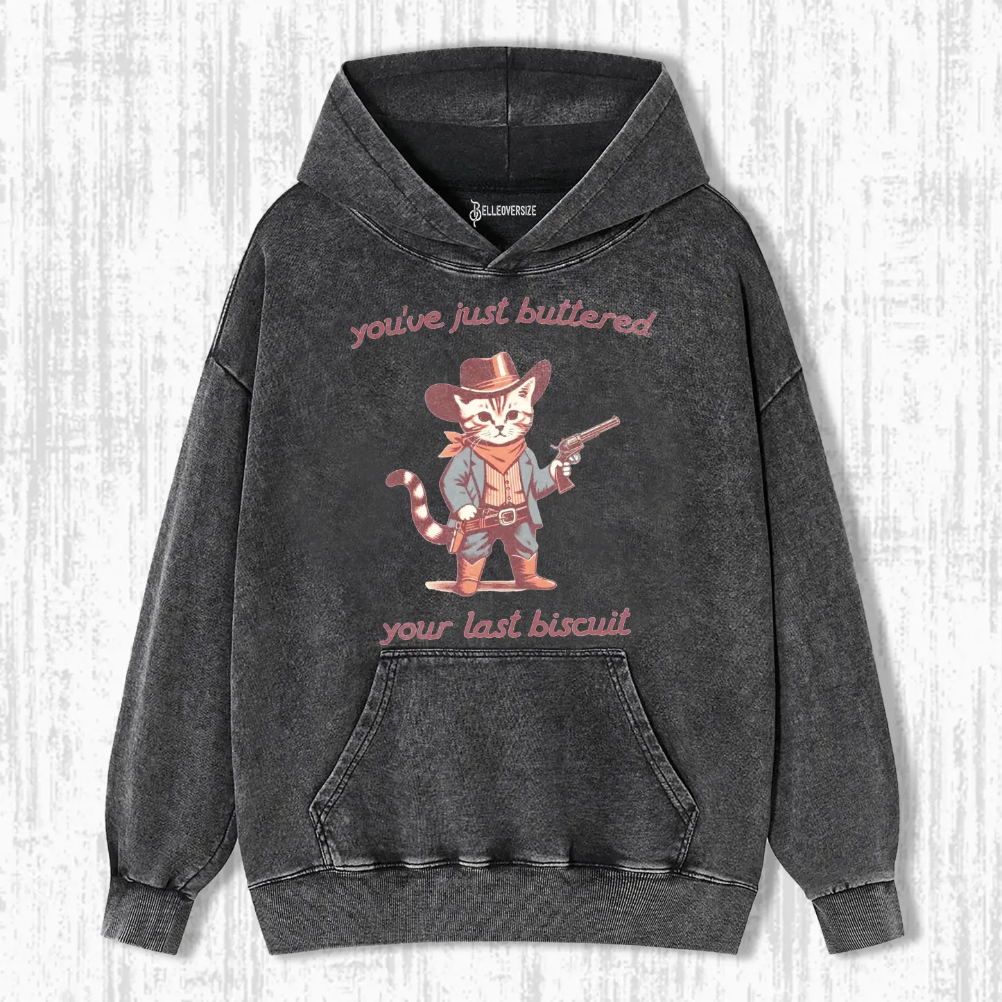 FUNNY COWBOY CAT HOODIE