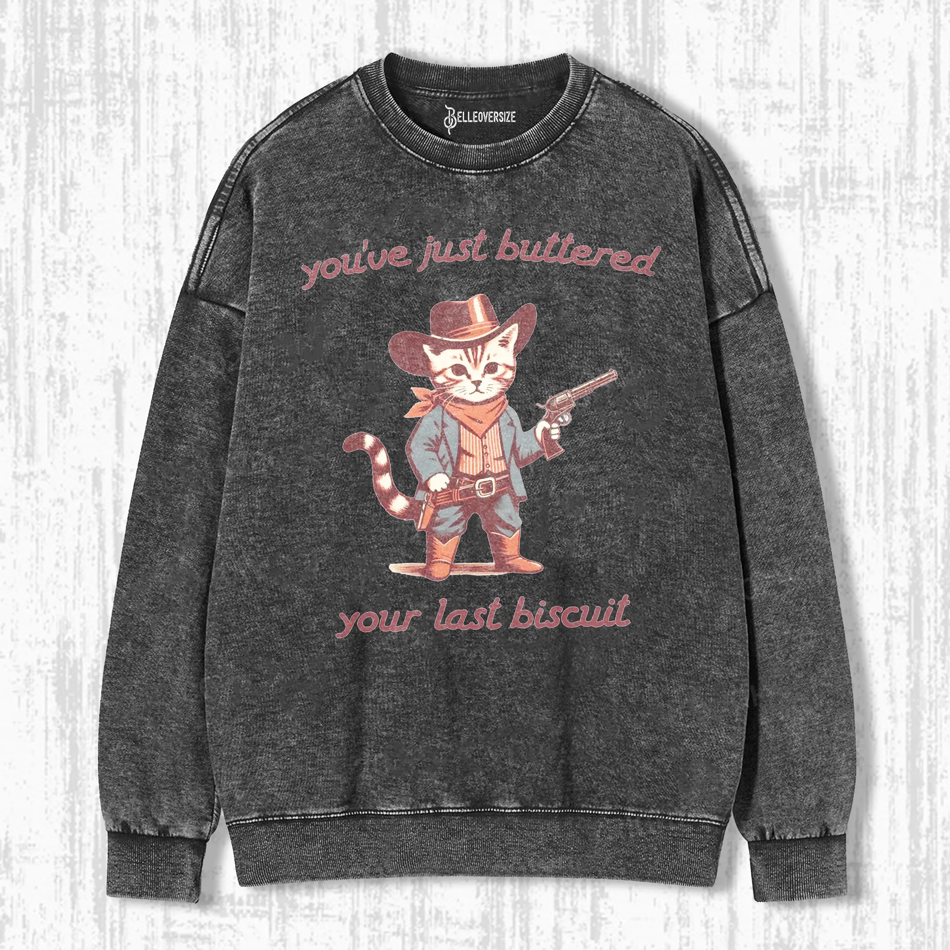 FUNNY COWBOY CAT  SWEATSHIRTS