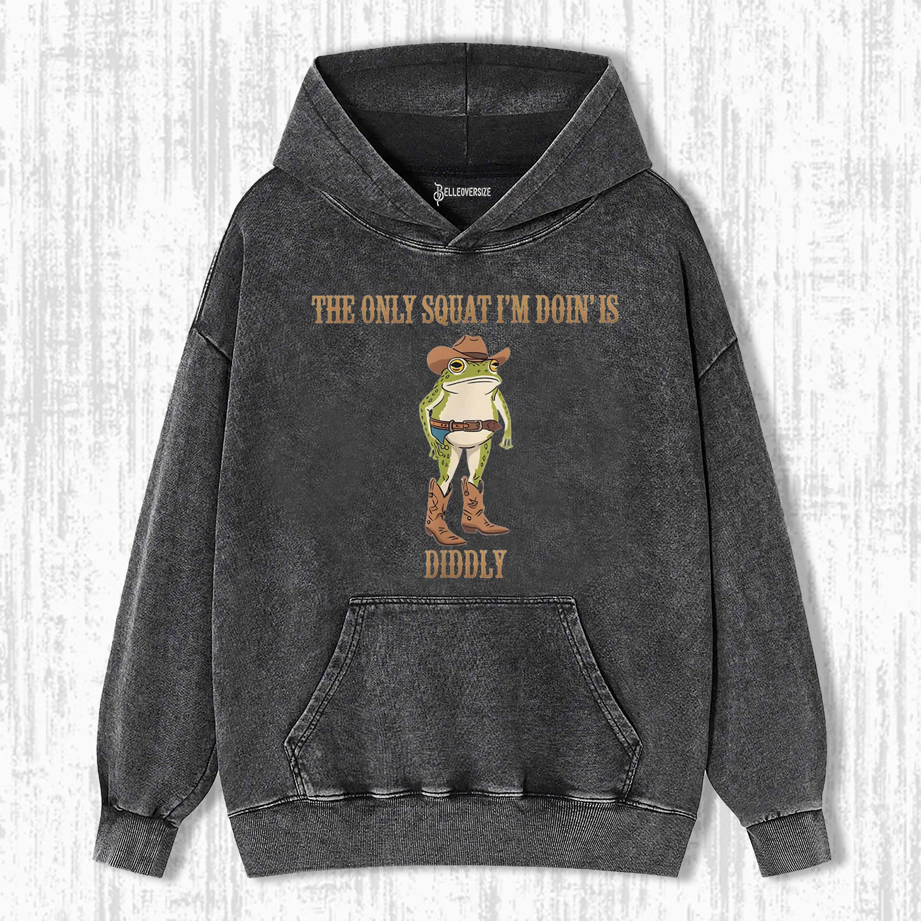 FUNNY COWBOY FROG HOODIE