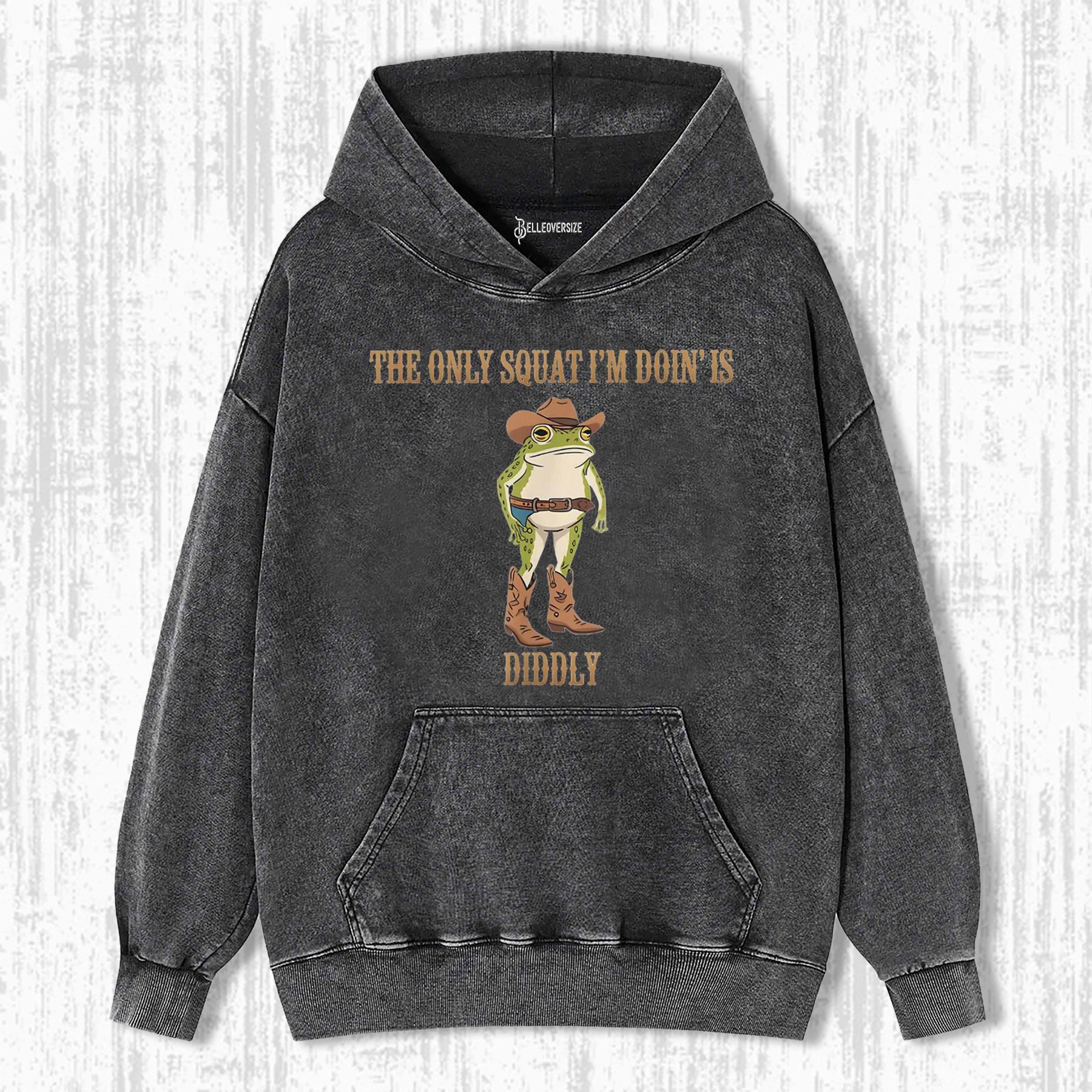 FUNNY COWBOY FROG HOODIE