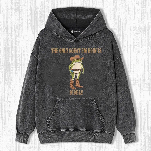 FUNNY COWBOY FROG HOODIE