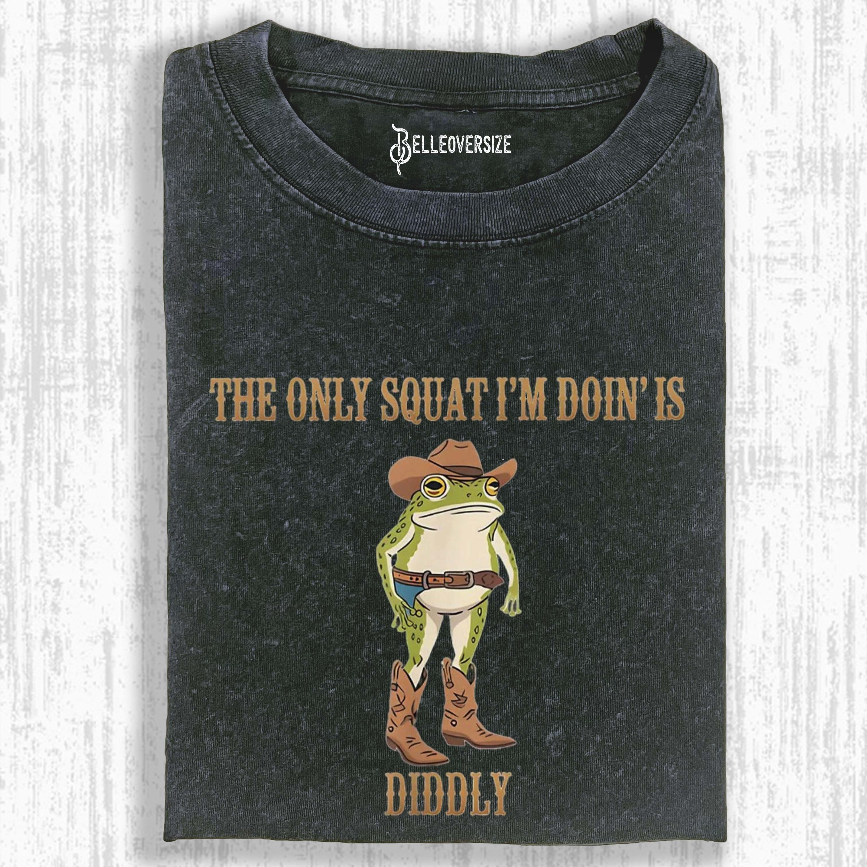 FUNNY COWBOY FROG T SHIRT 