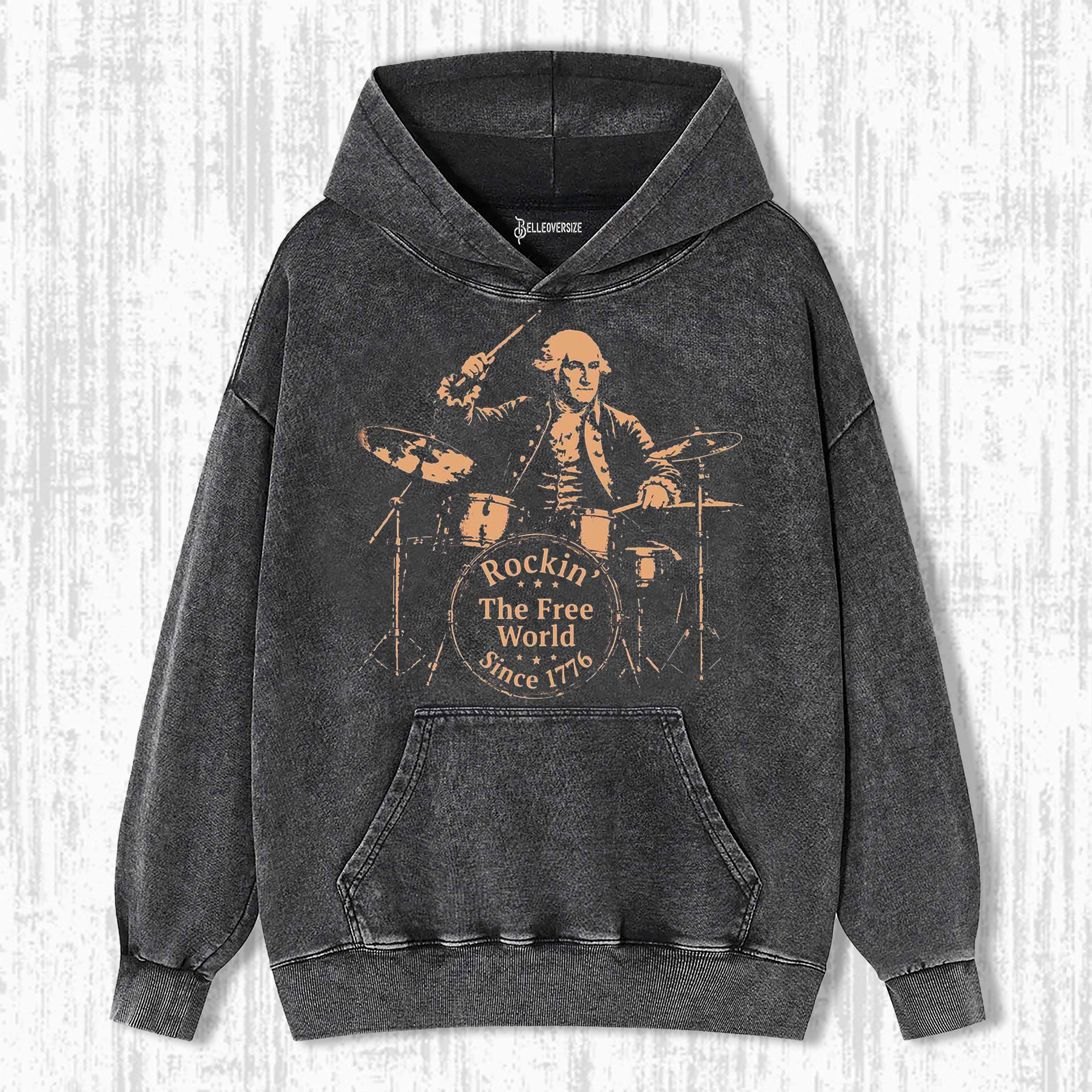 FUNNY GEORGE WASHINGTON HOODIE