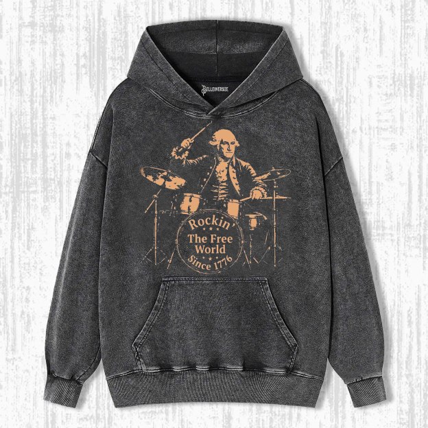 FUNNY GEORGE WASHINGTON HOODIE