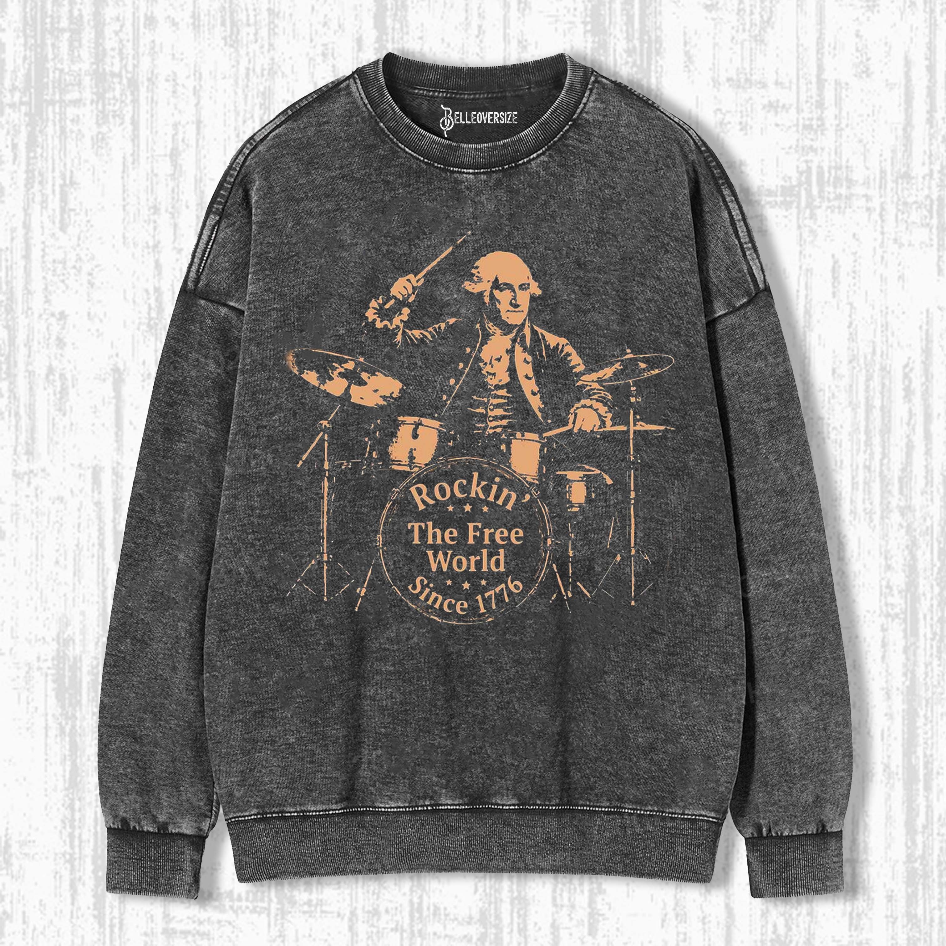 FUNNY GEORGE WASHINGTON SWEATSHIRTS