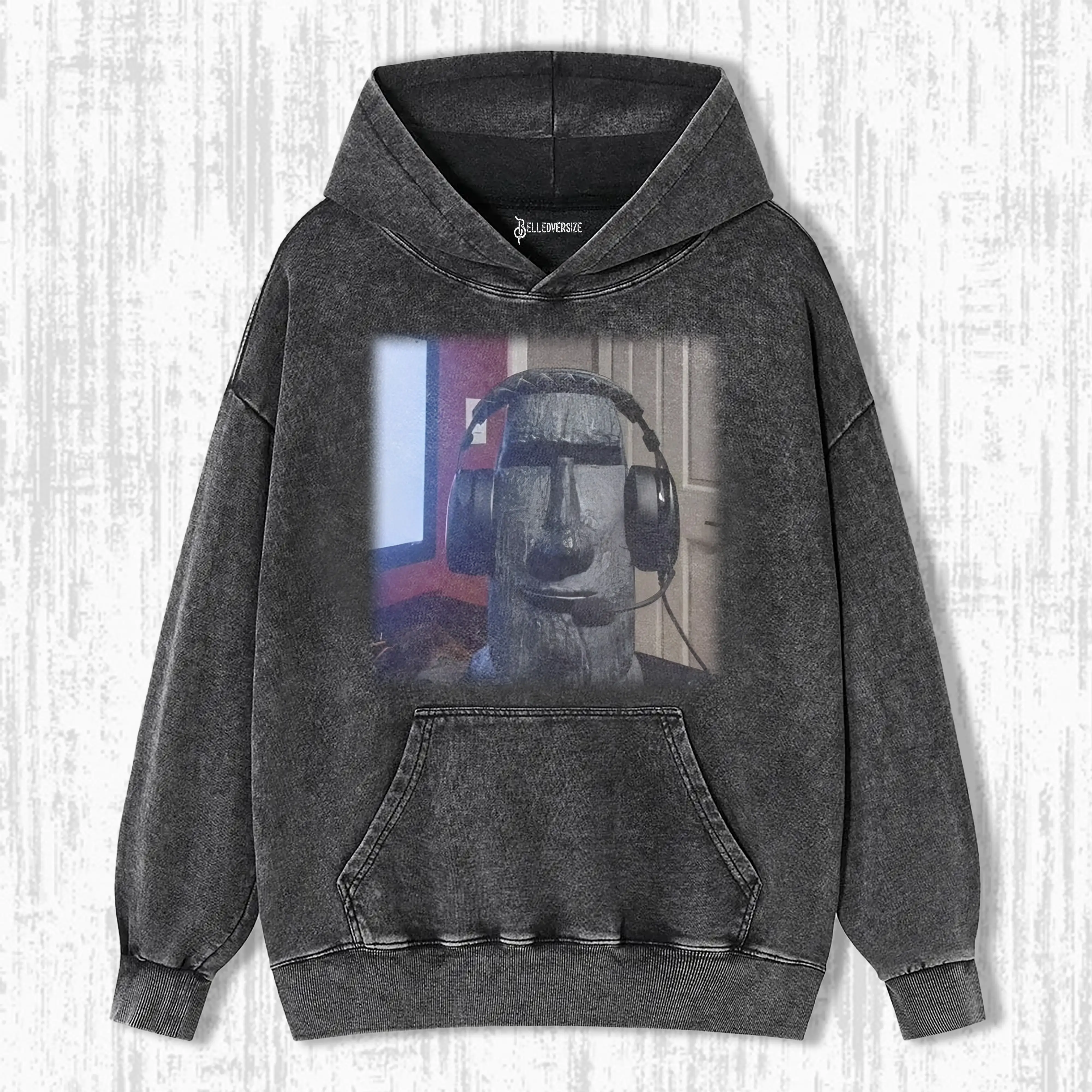FUNNY MOAI  HOODIE
