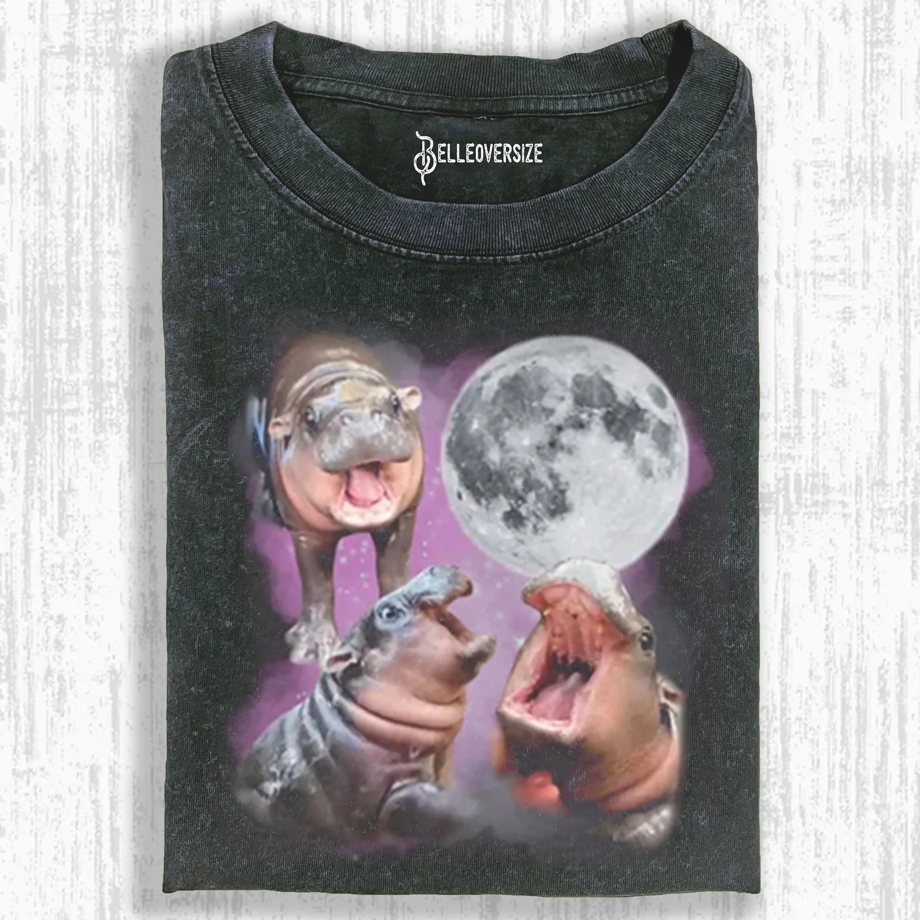 FUNNY MOO DENG HIPPO T-SHIRT