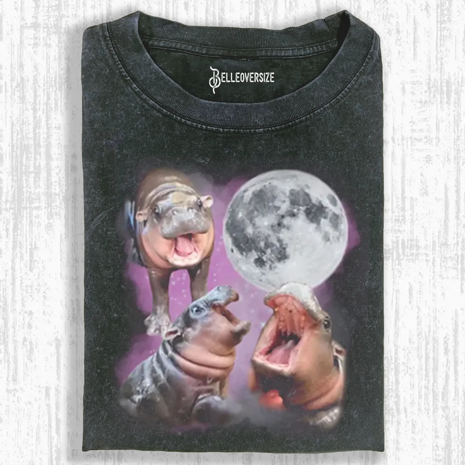 FUNNY MOO DENG HIPPO T-SHIRT