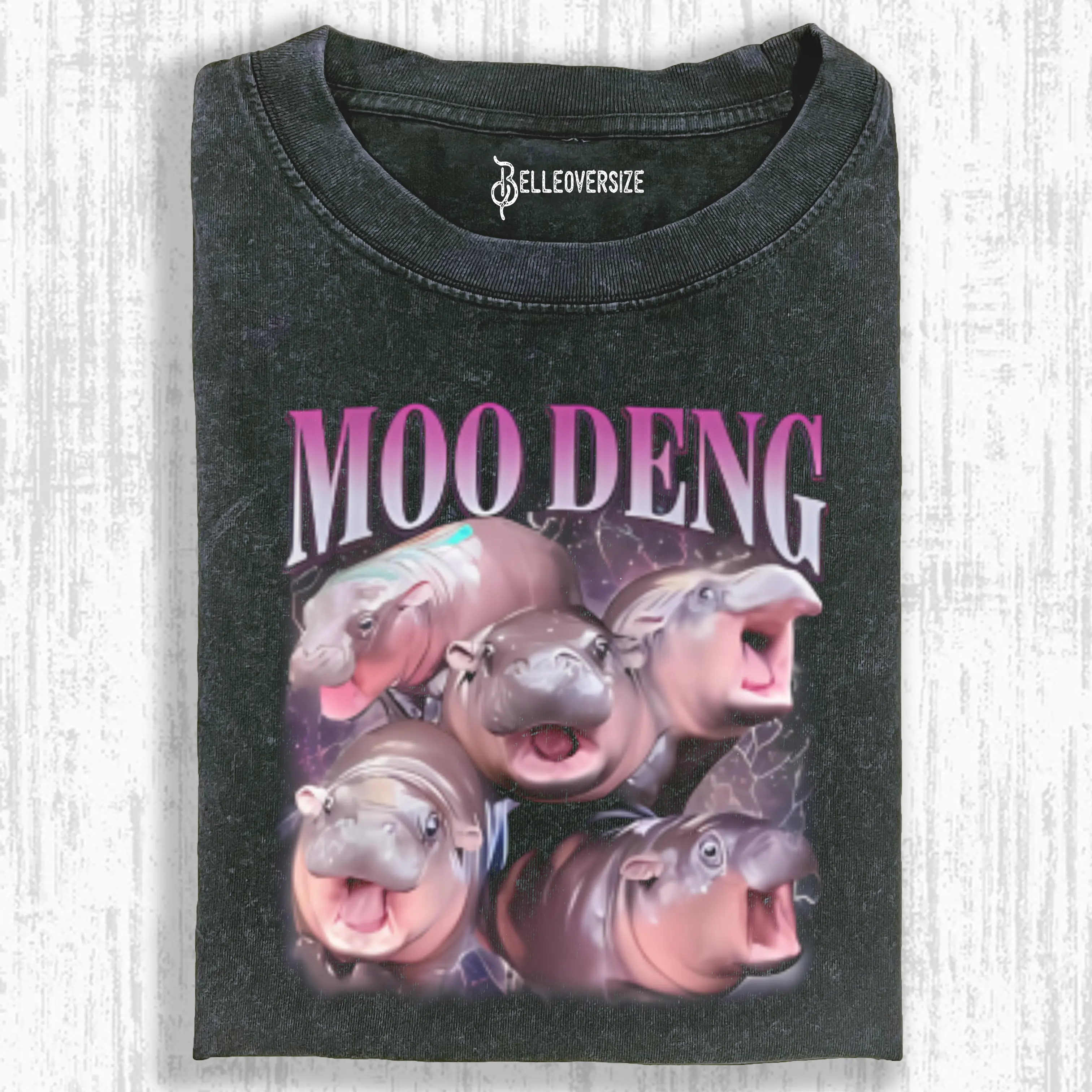 FUNNY MOO DENG HIPPO T-SHIRT
