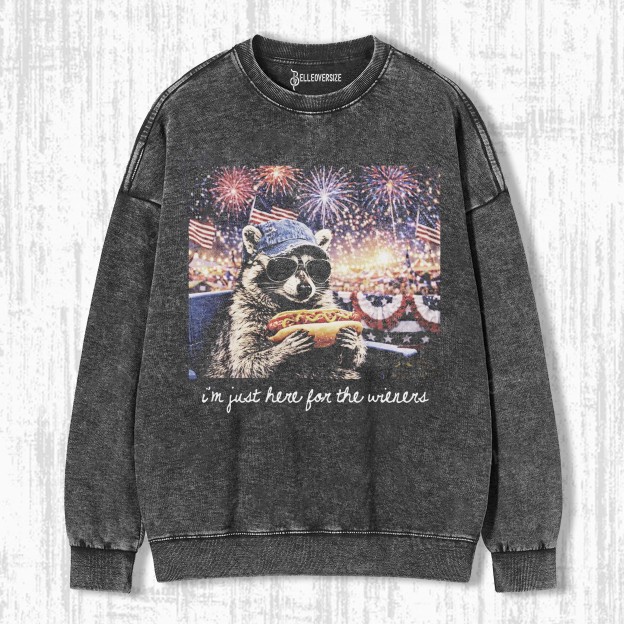 FUNNY PATRIOTIC RACCOON SWEATSHIRTS