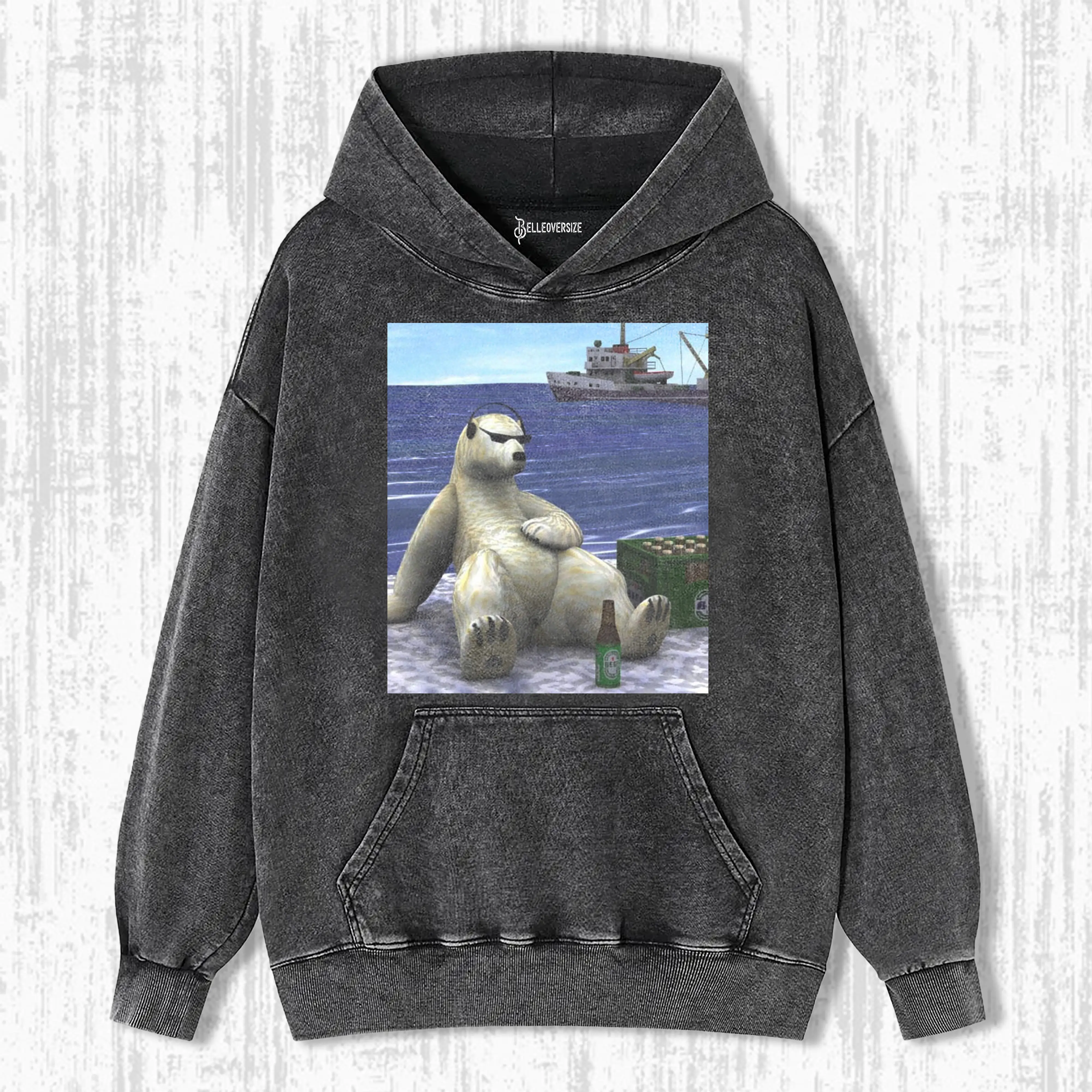 FUNNY POLAR BEAR HOODIE 