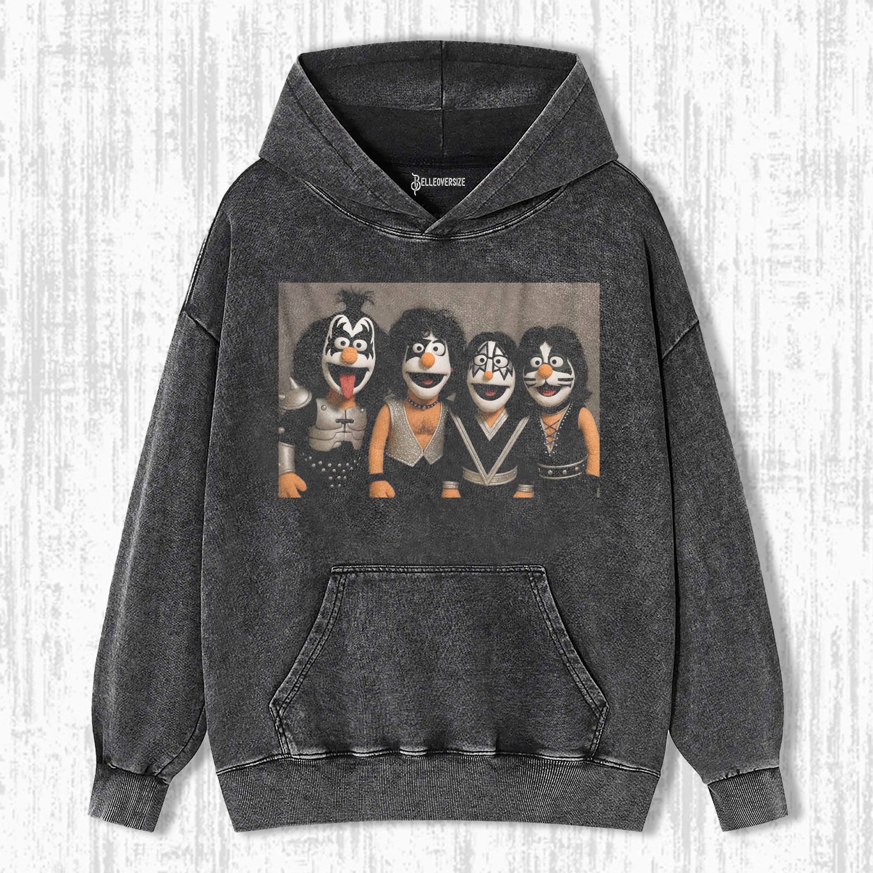 FUNNY PUPPET ROCK BAND HOODIE