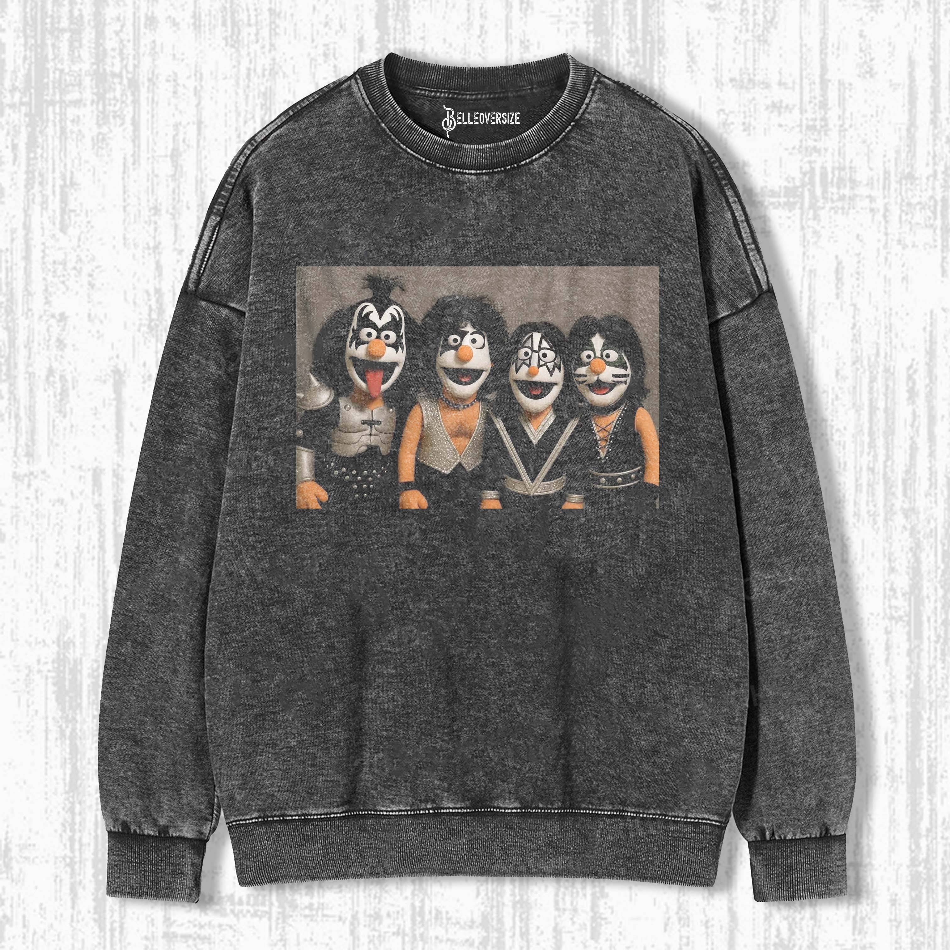 FUNNY PUPPET ROCK BAND SWEATSHIRTS