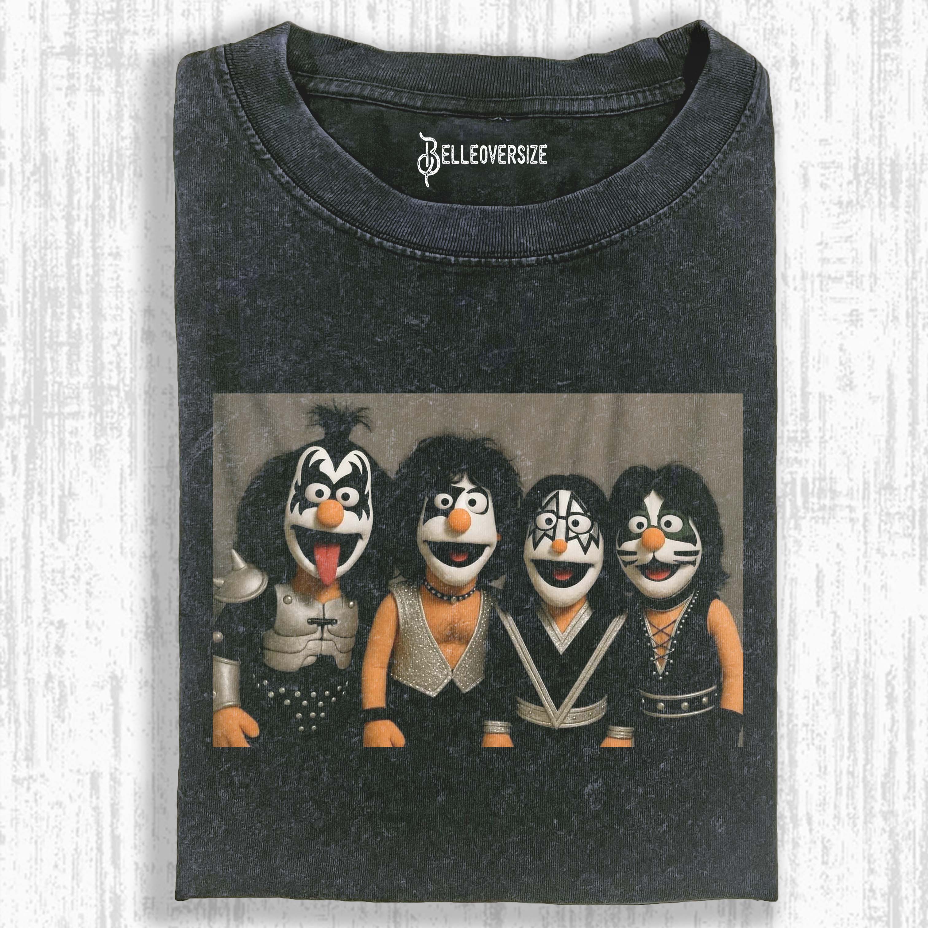 FUNNY PUPPET ROCK BAND T-SHIRT