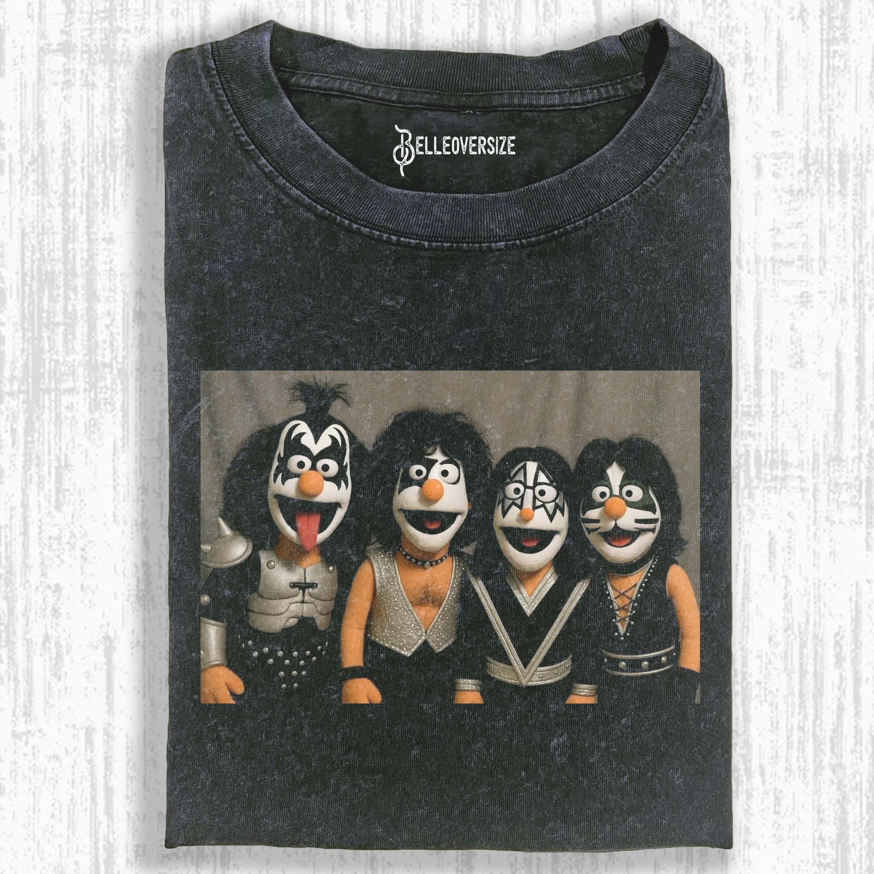 FUNNY PUPPET ROCK BAND T-SHIRT