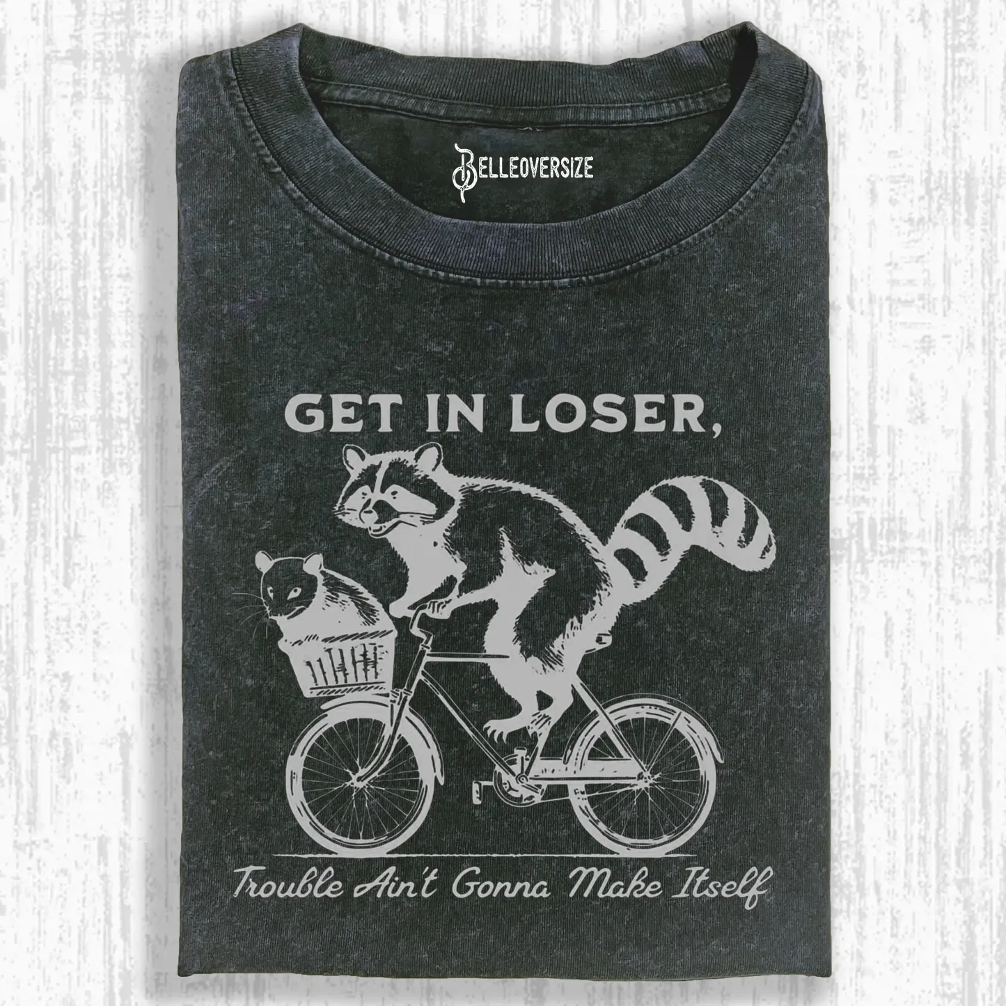 FUNNY RACCOON & OPOSSUM GET IN LOSER MEME SHIRT