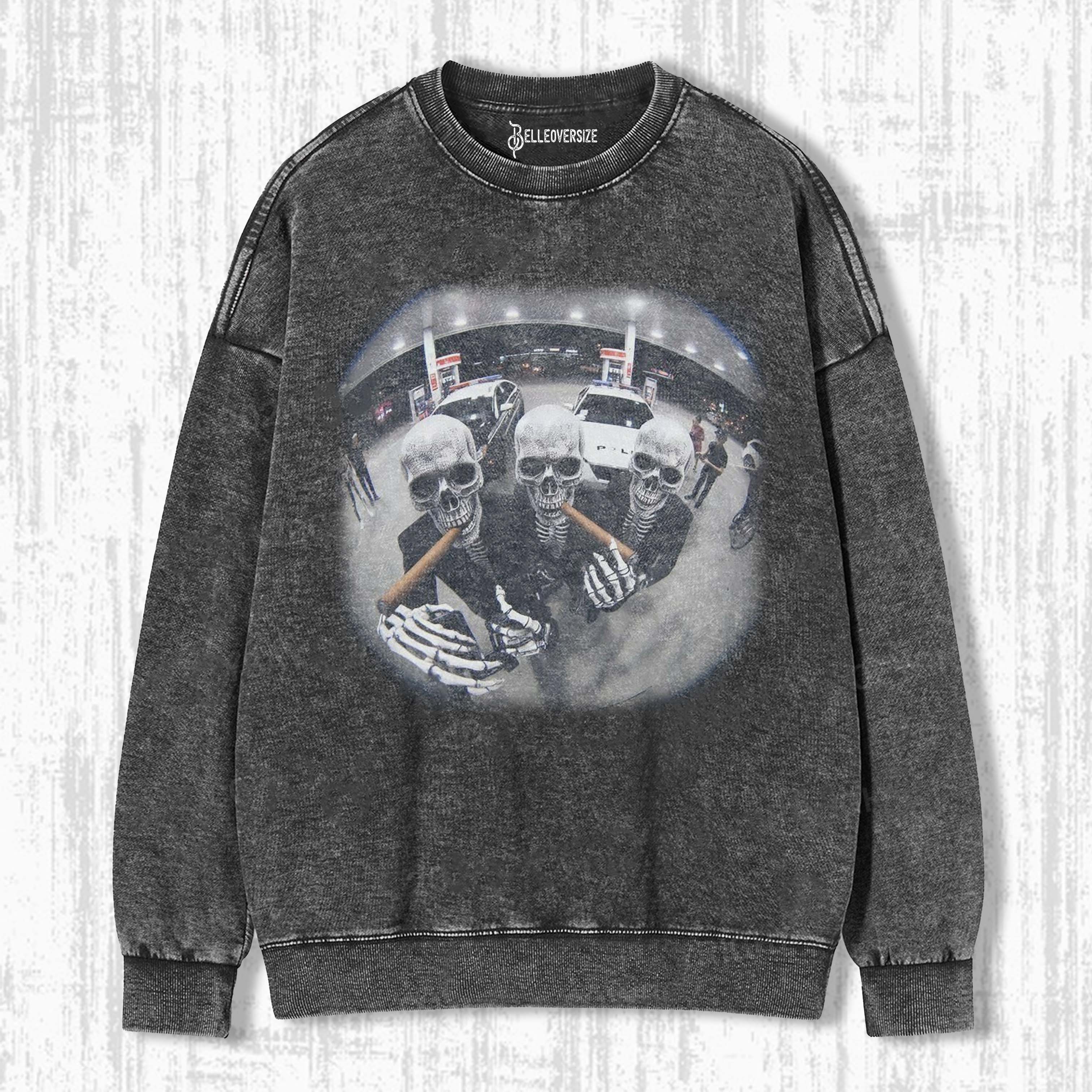 FUNNY SKELETON SWEATSHIRTS 