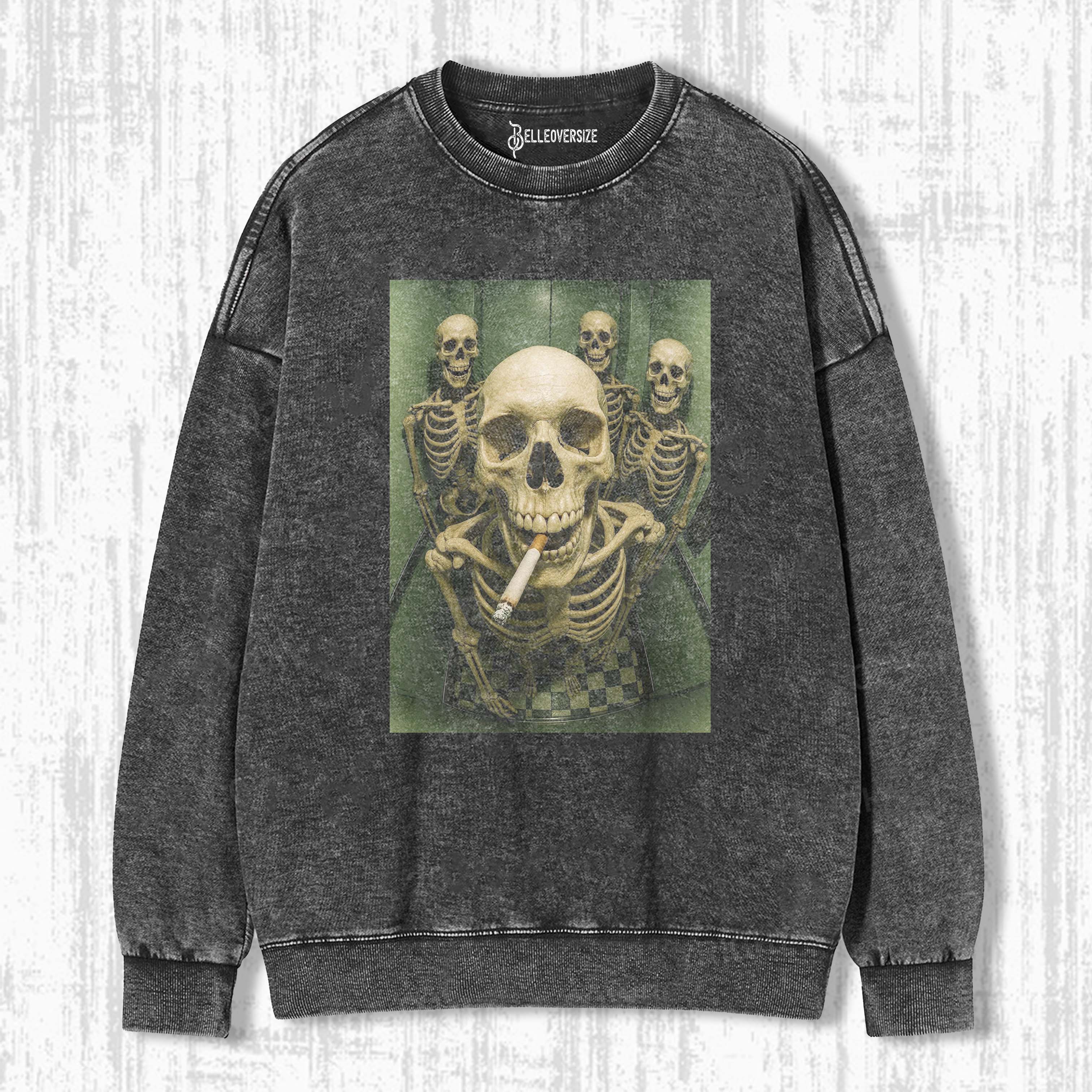 FUNNY SKELETON SWEATSHIRTS 