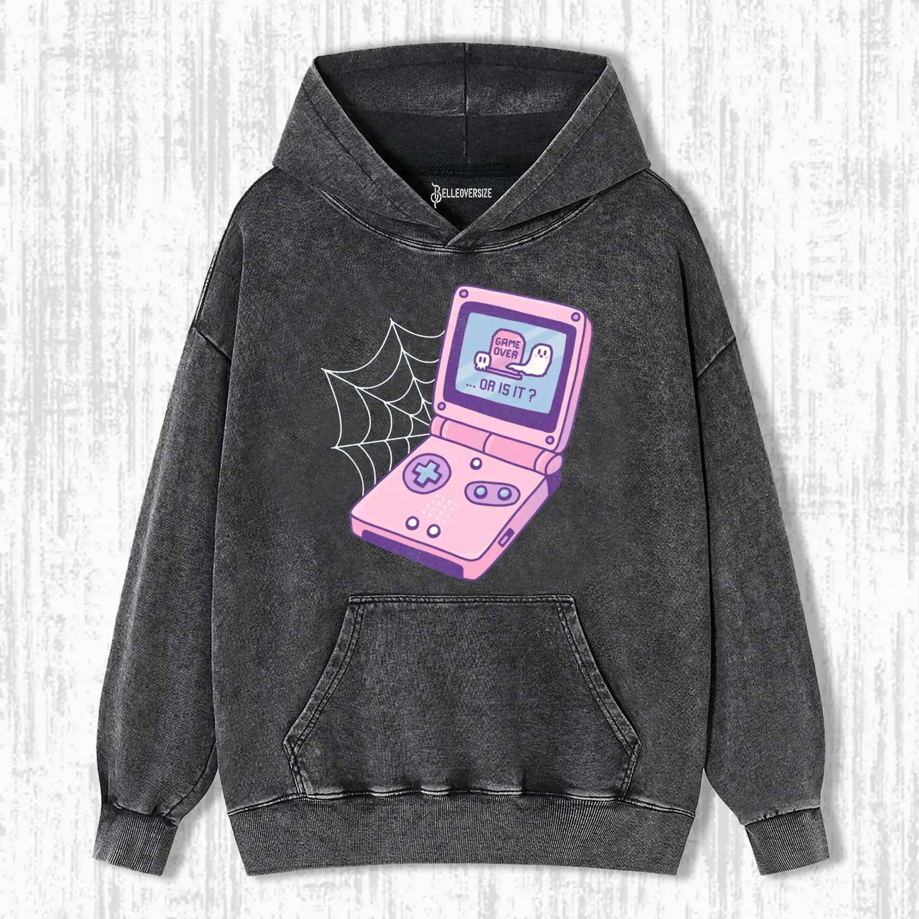 GAME OVER GHOST FINE HOODIE