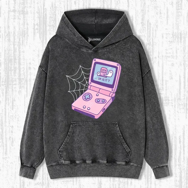 GAME OVER GHOST FINE  HOODIE