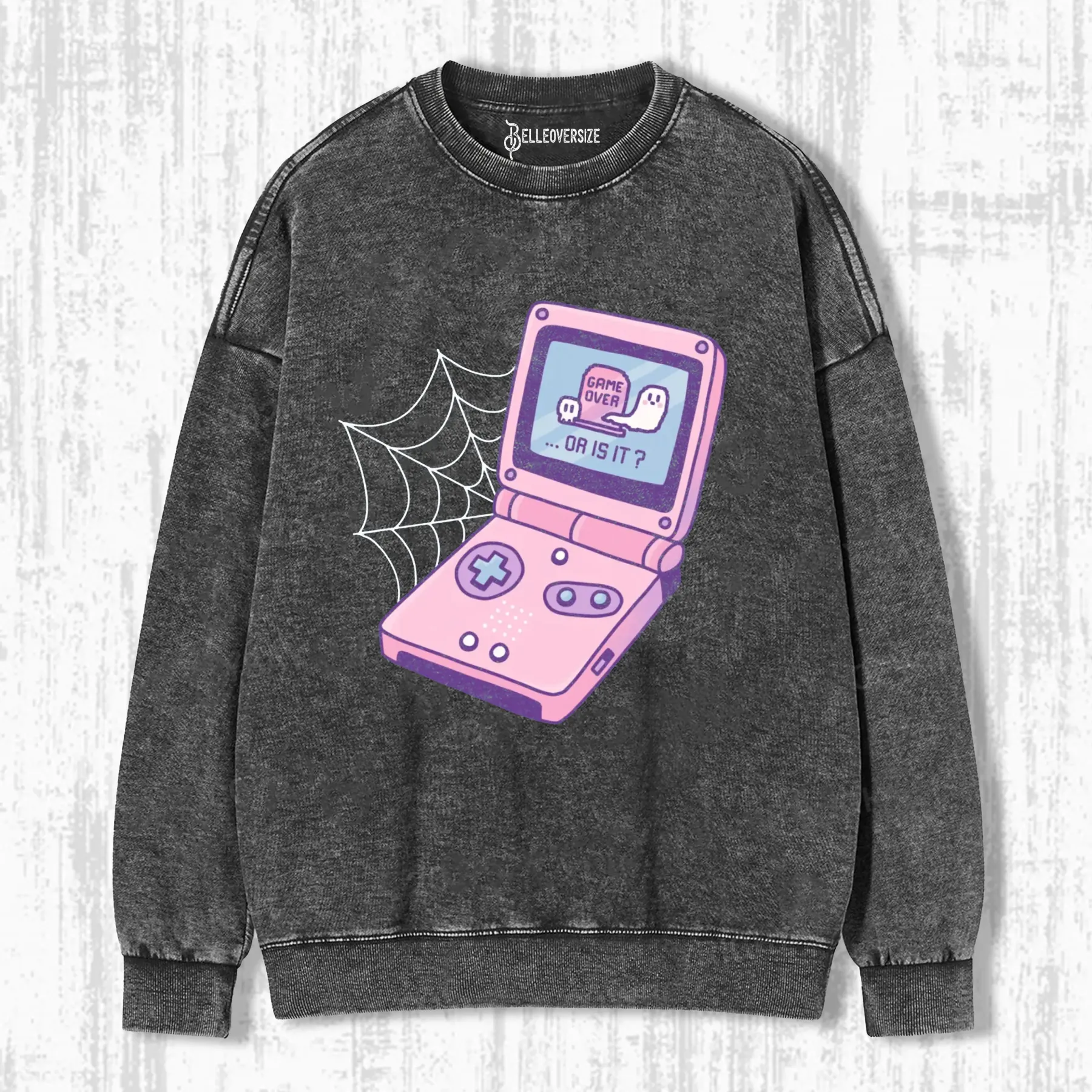 GAME OVER GHOST FINE SWEATSHIRTS