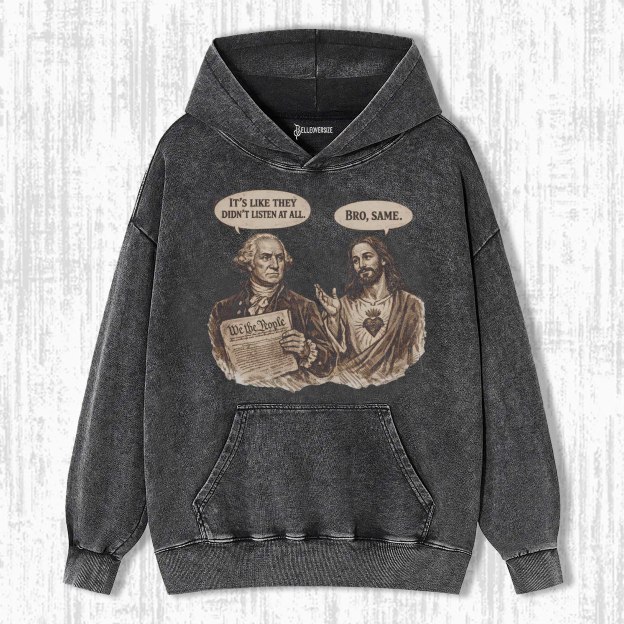 GEORGE WASHINGTON & JESUS HOODIE