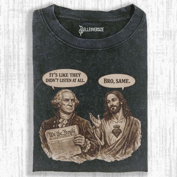 GEORGE WASHINGTON & JESUS T-SHIRT