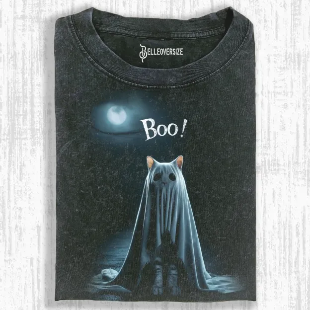 GHOST KITTEN  T-SHIRT