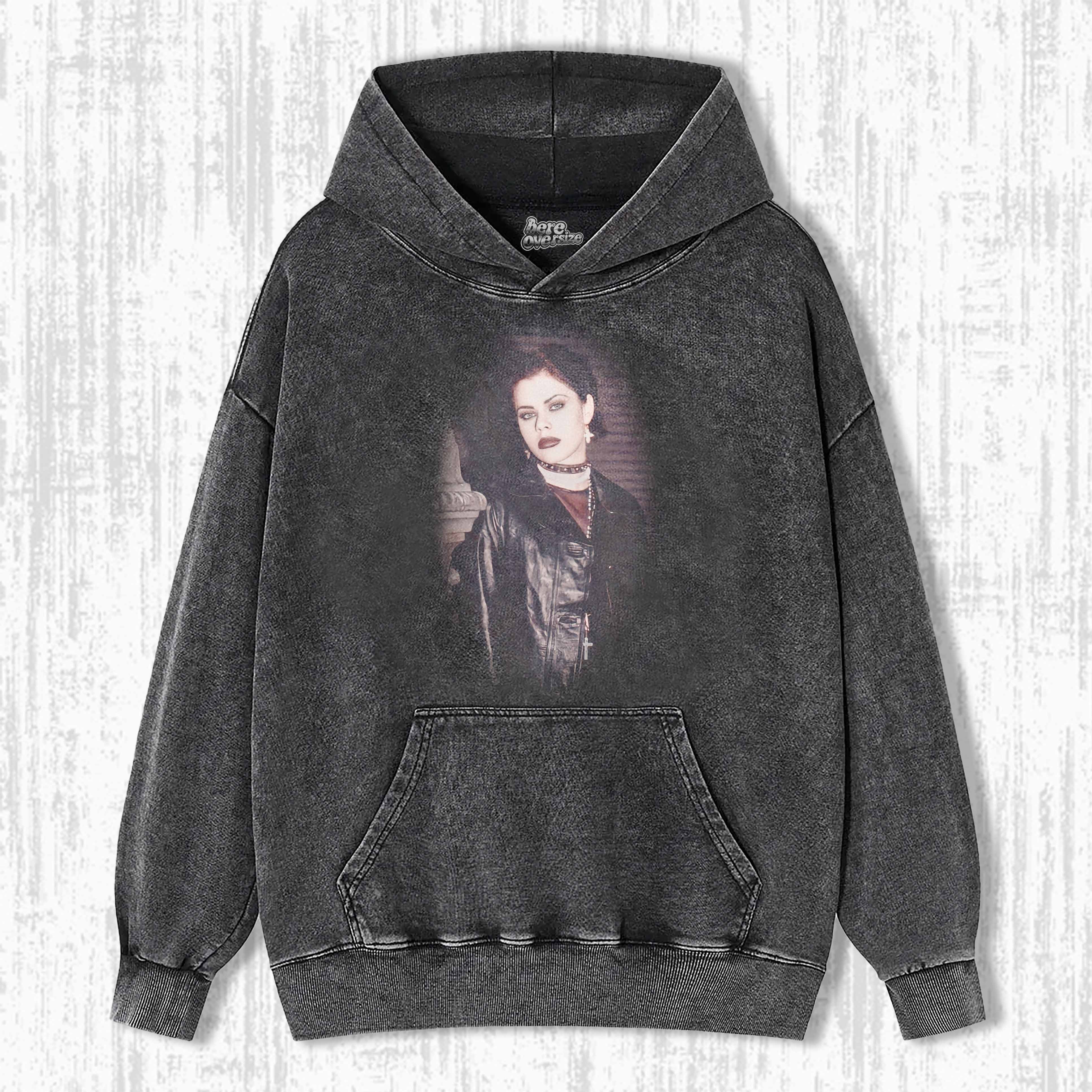 GOTH LEATHER SORCERESS T-SHIRT 